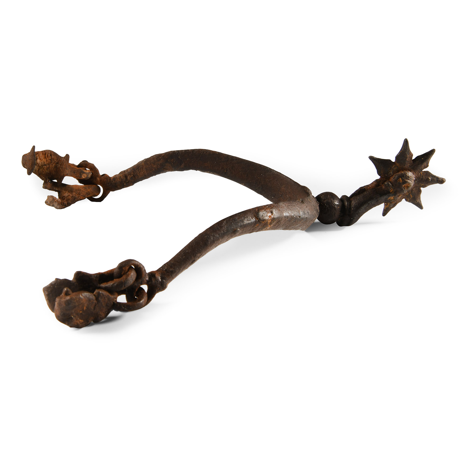Medieval Iron Spur with Rowel