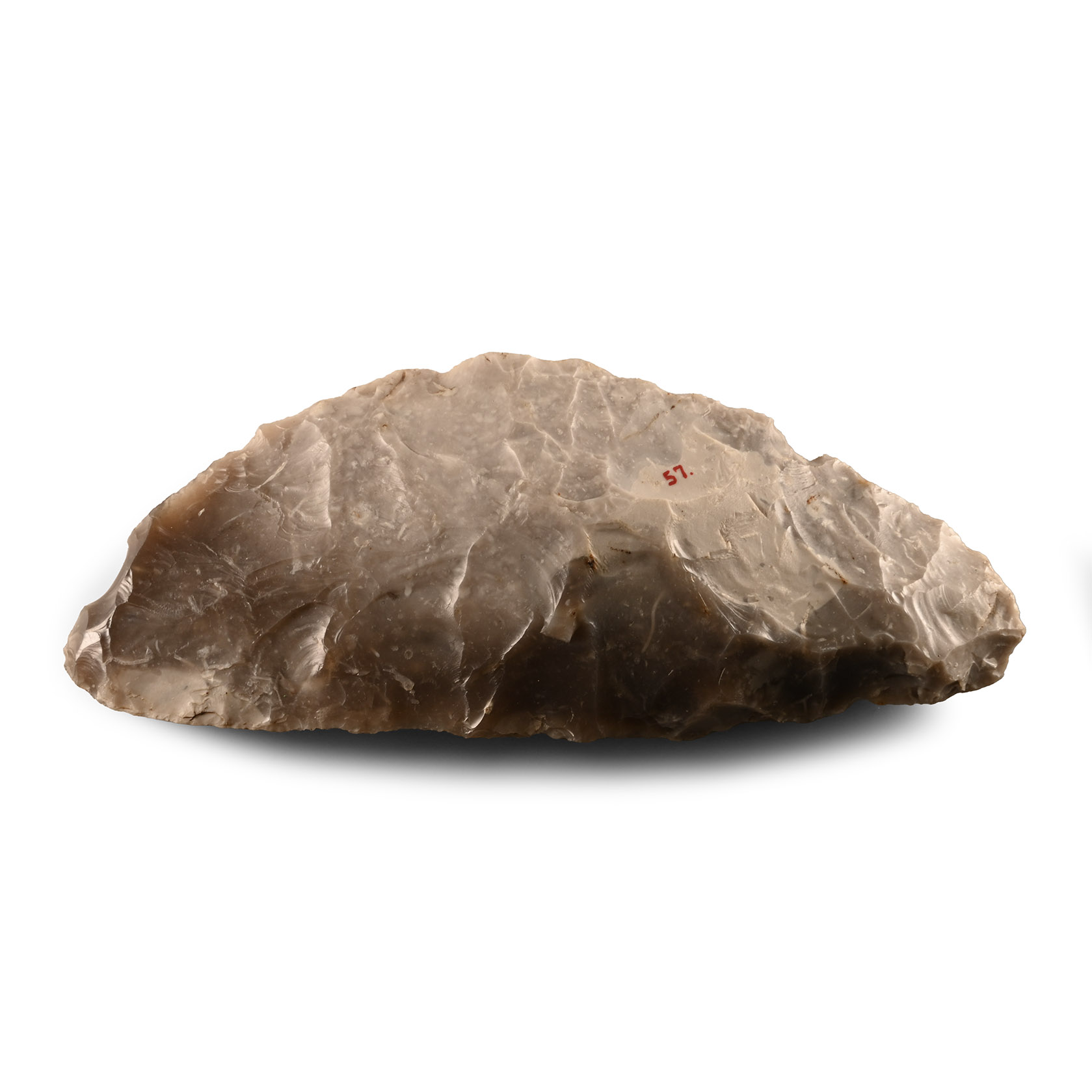 Large Stone Age Danish Grey Flint Sickle Knife