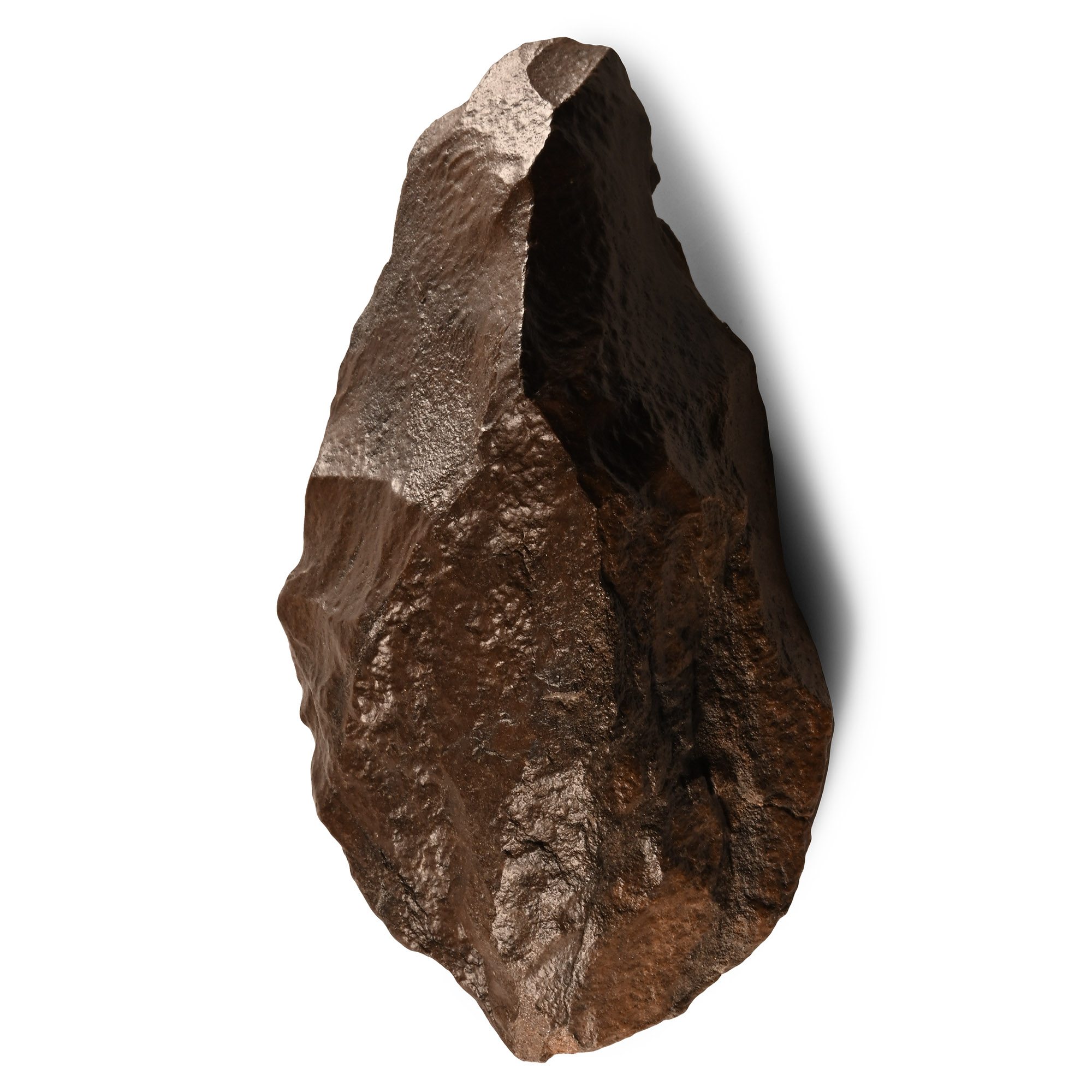 Stone Age Acheulean 'Homo Erectus' Dark Red Quartzite Axehead
