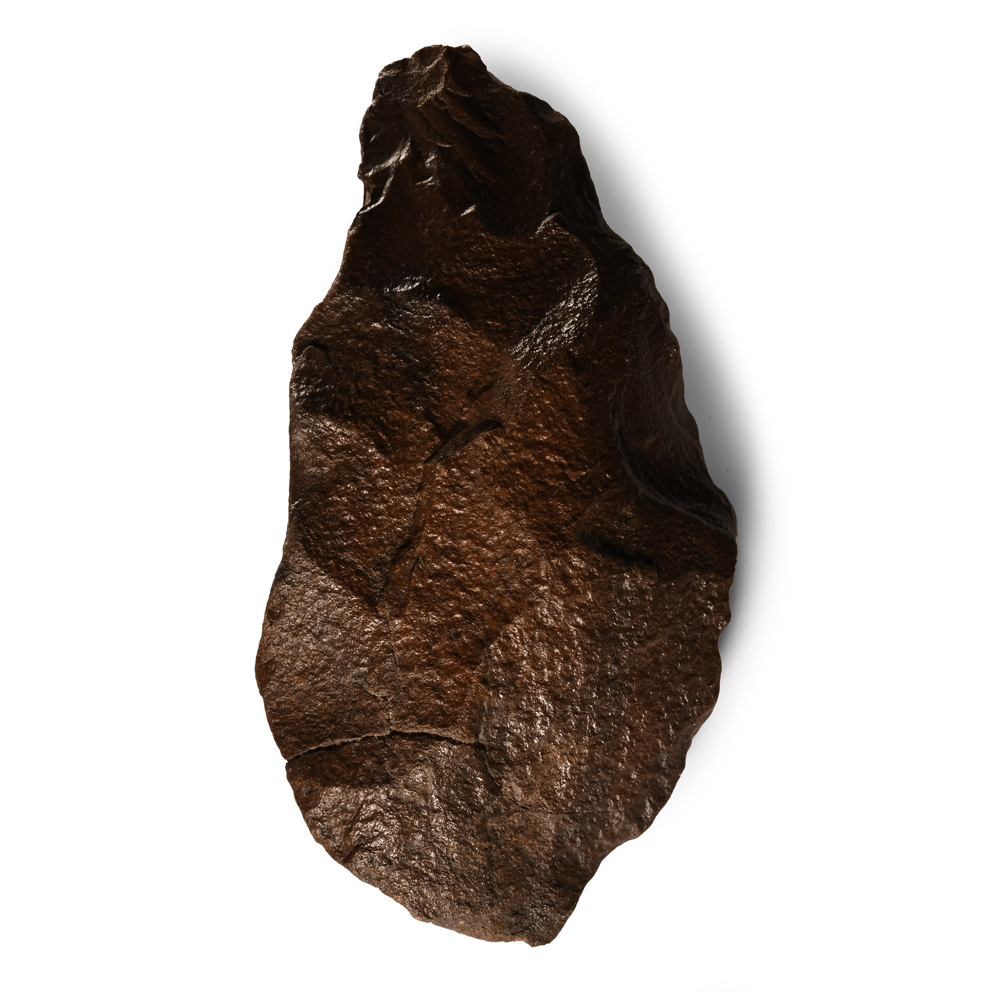 Stone Age Acheulean 'Homo Erectus' Dark Red Quartzite Axehead
