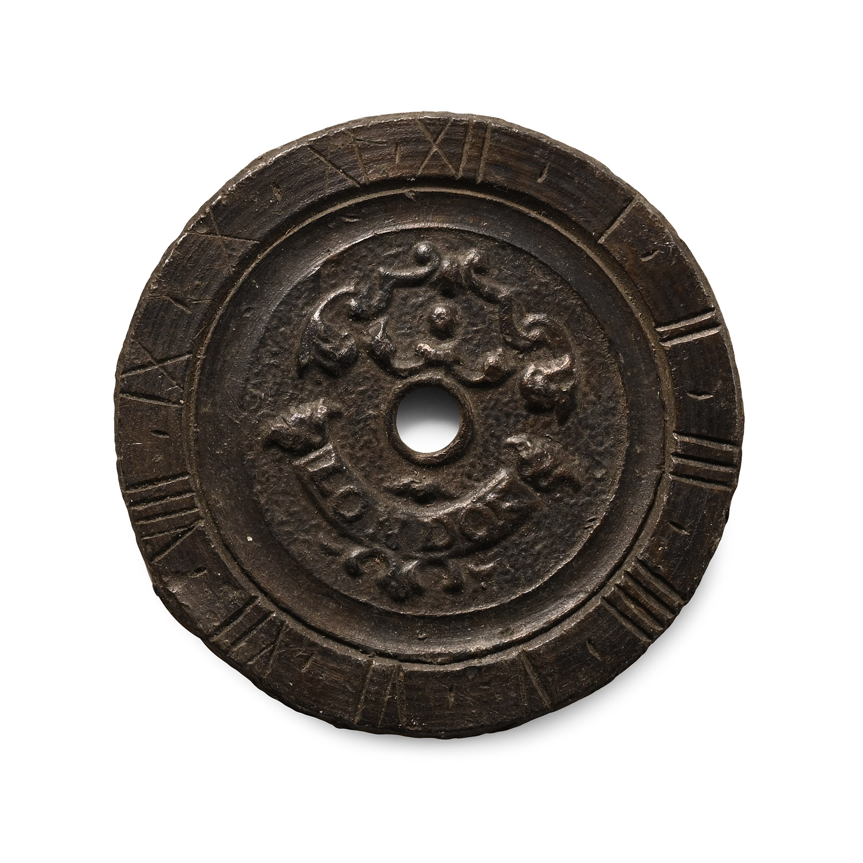 Georgian Bronze Child's Toy Clock Face