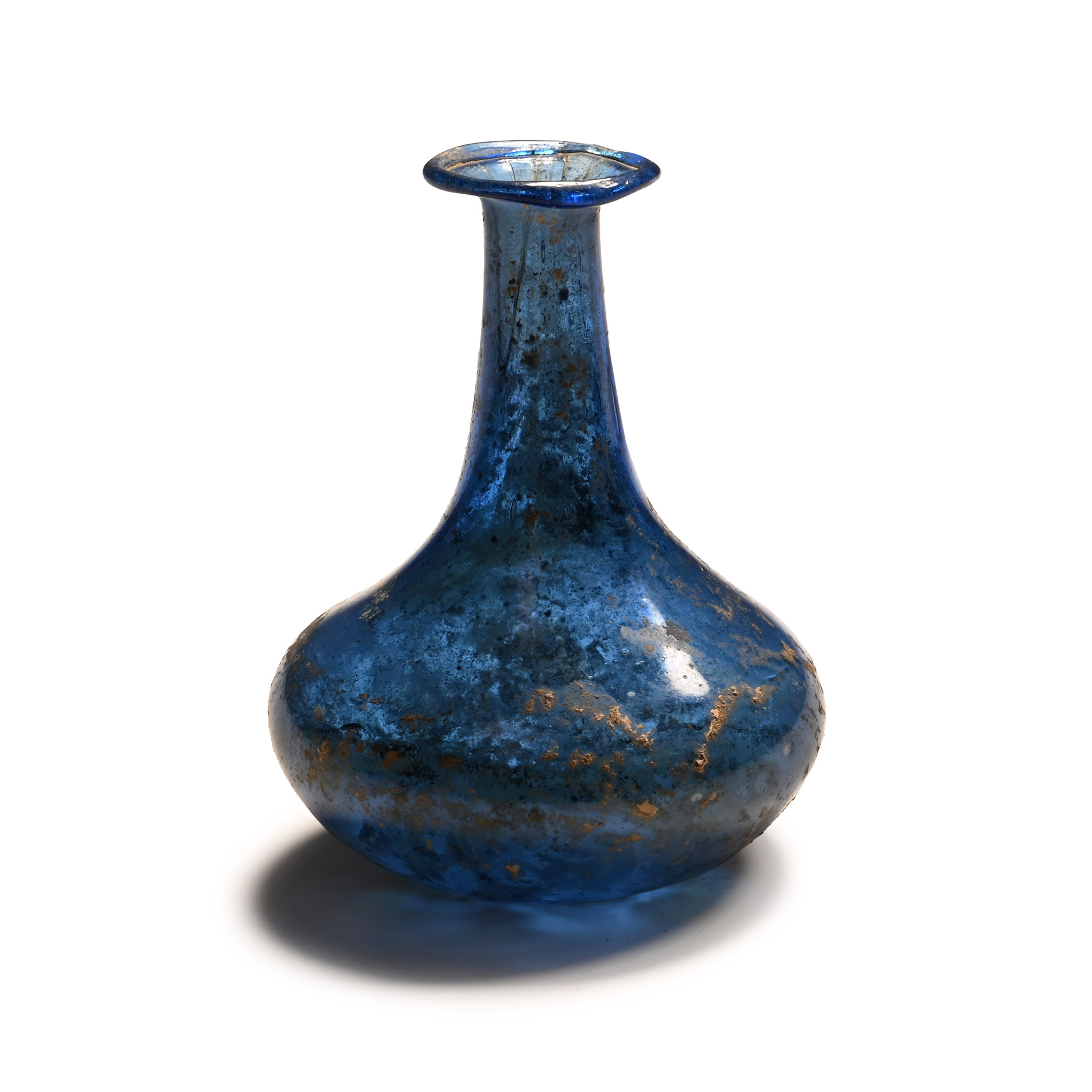 Roman Cobalt Blue Glass Bottle