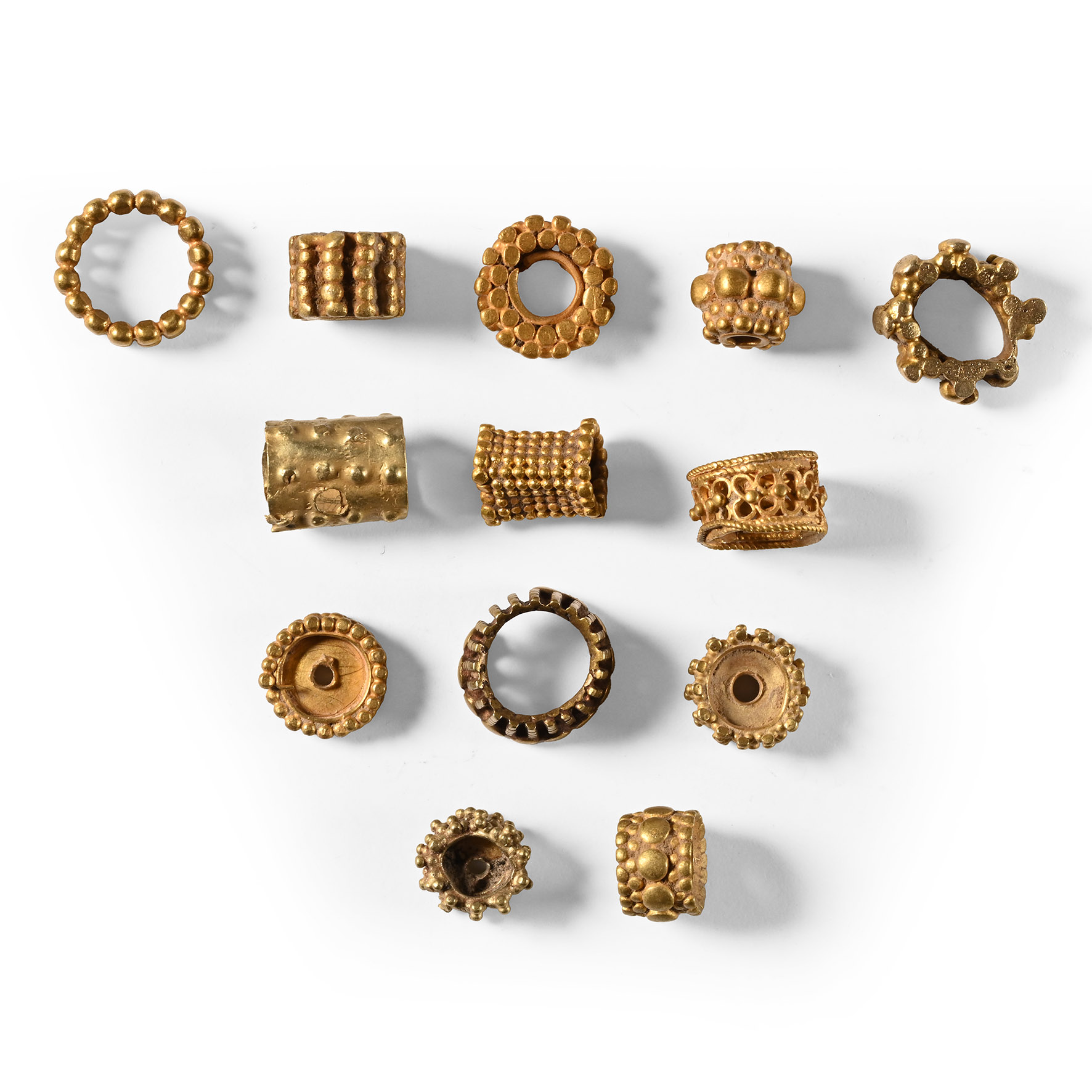 Western Asiatic Granulated Gold Bead Group