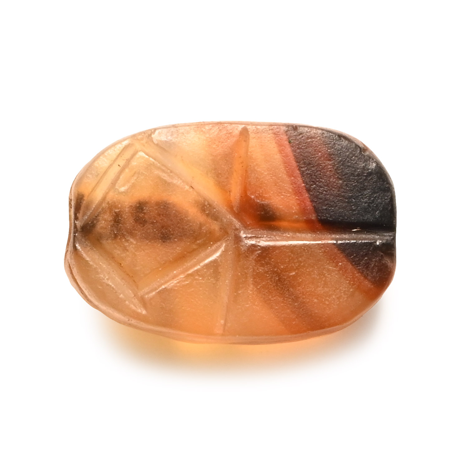 Egyptian Hardstone Scarab with Ankh