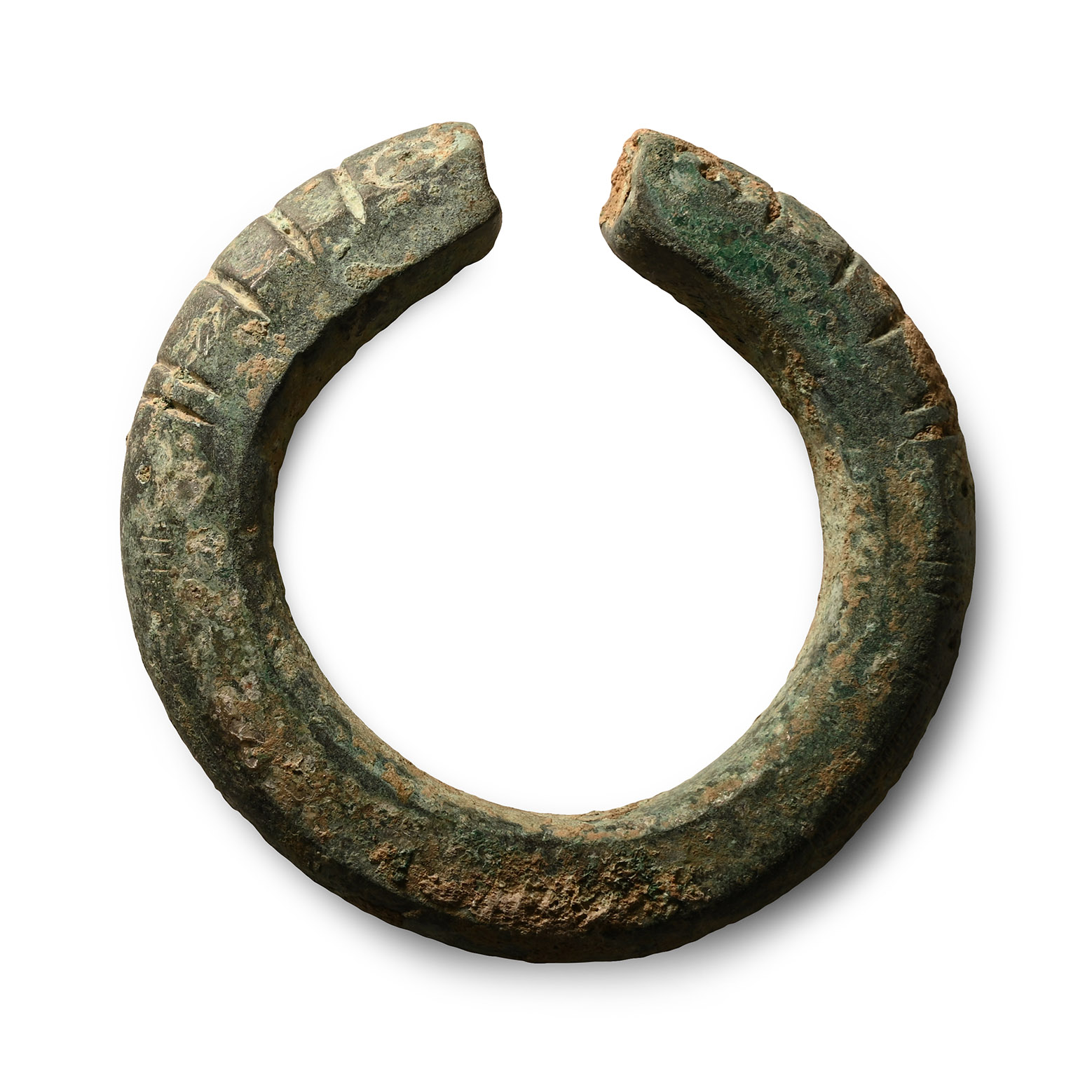 Luristan Bronze Snake-Headed Bracelet