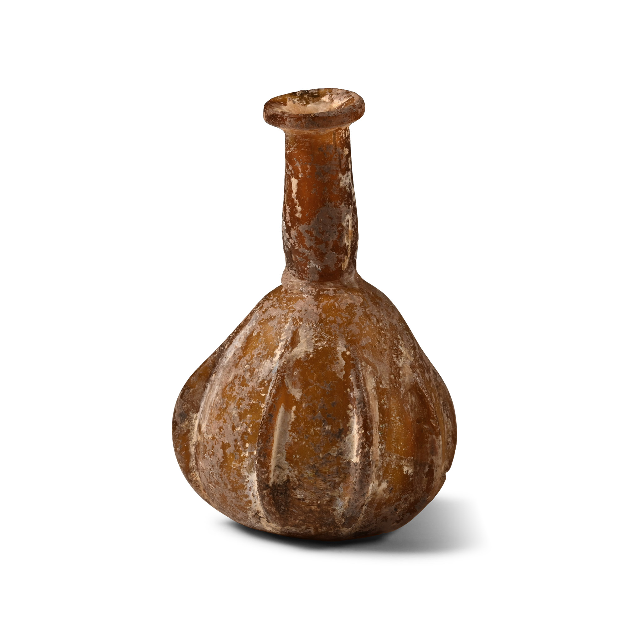 Roman Amber Glass Unguentarium