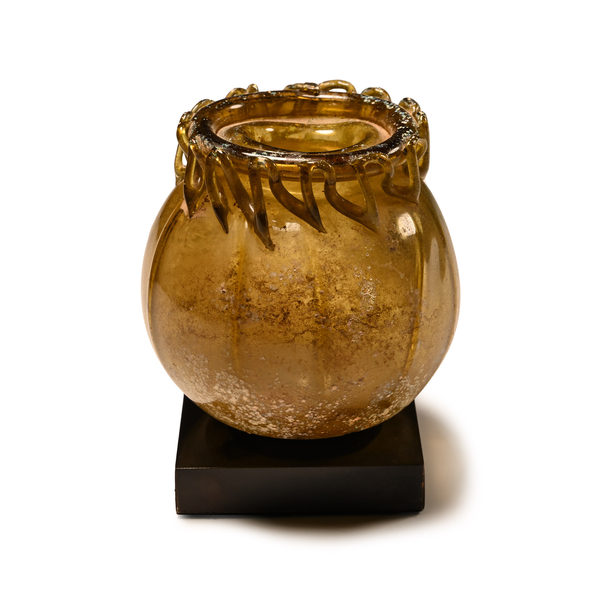 Roman Translucent Glass Jar with Gallery