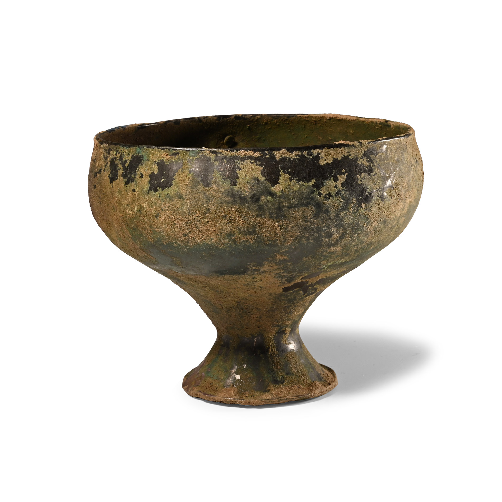Western Asiatic Bronze Footed Chalice
