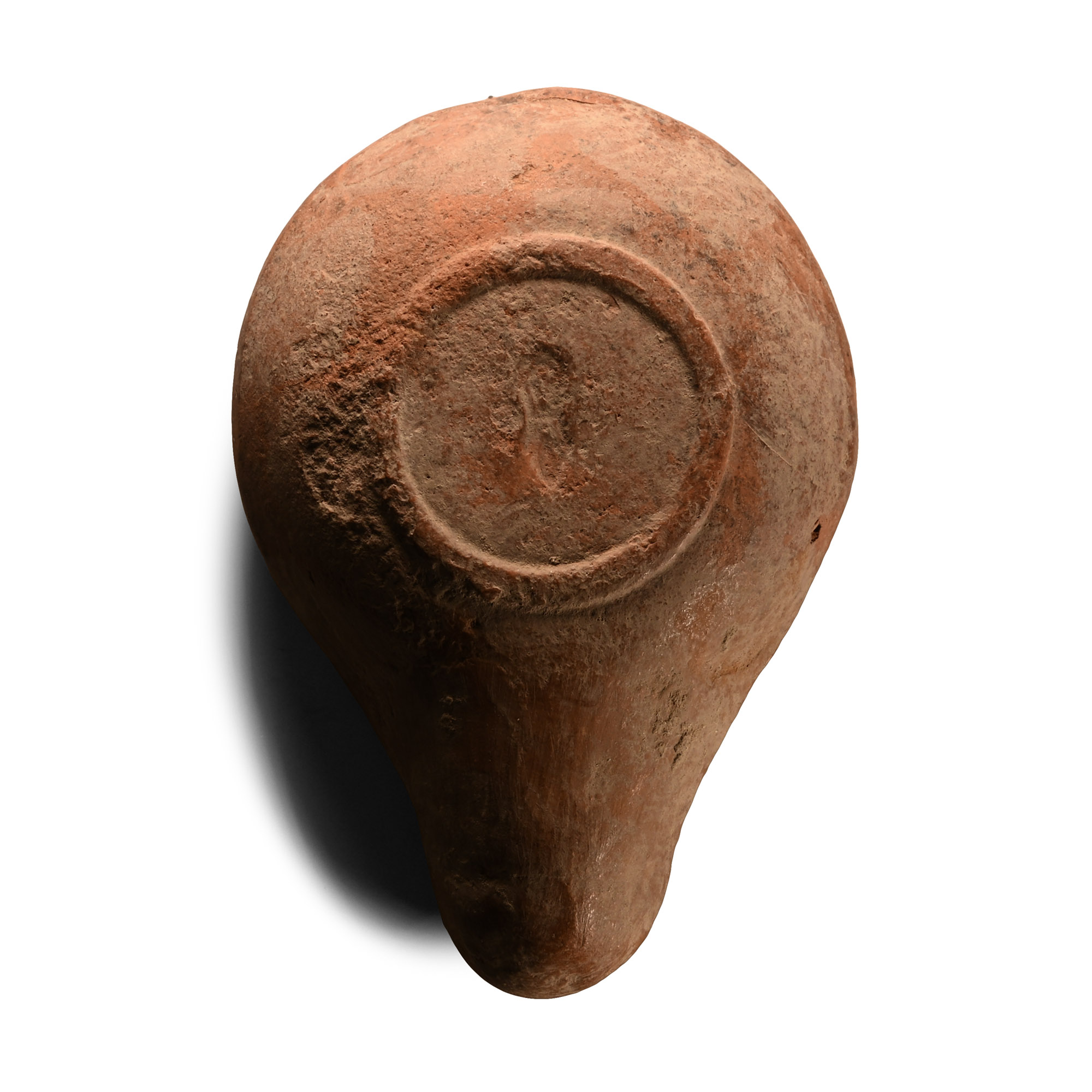 Roman Terracotta Oil Lamp with Erotic Scene