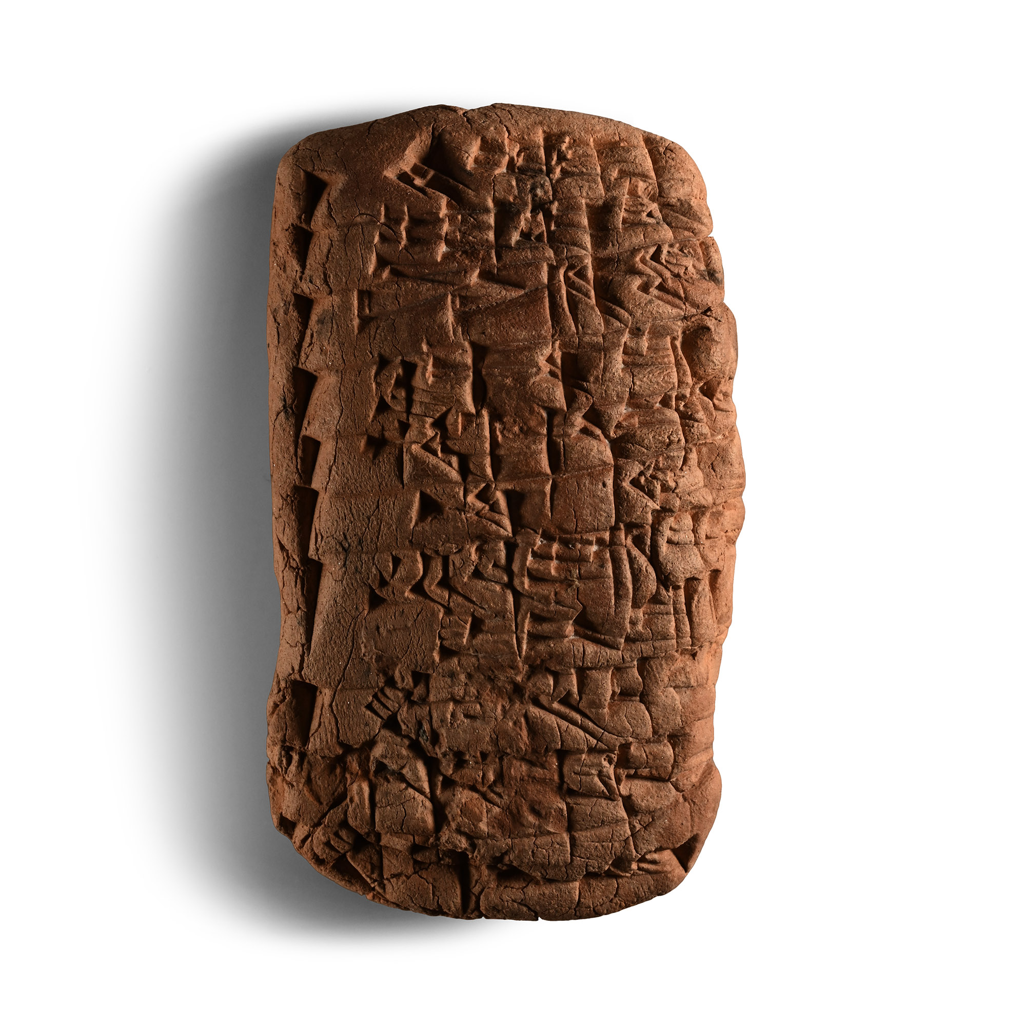 Old Babylonian Cuneiform Administrative Tablet Listing Twelve Names