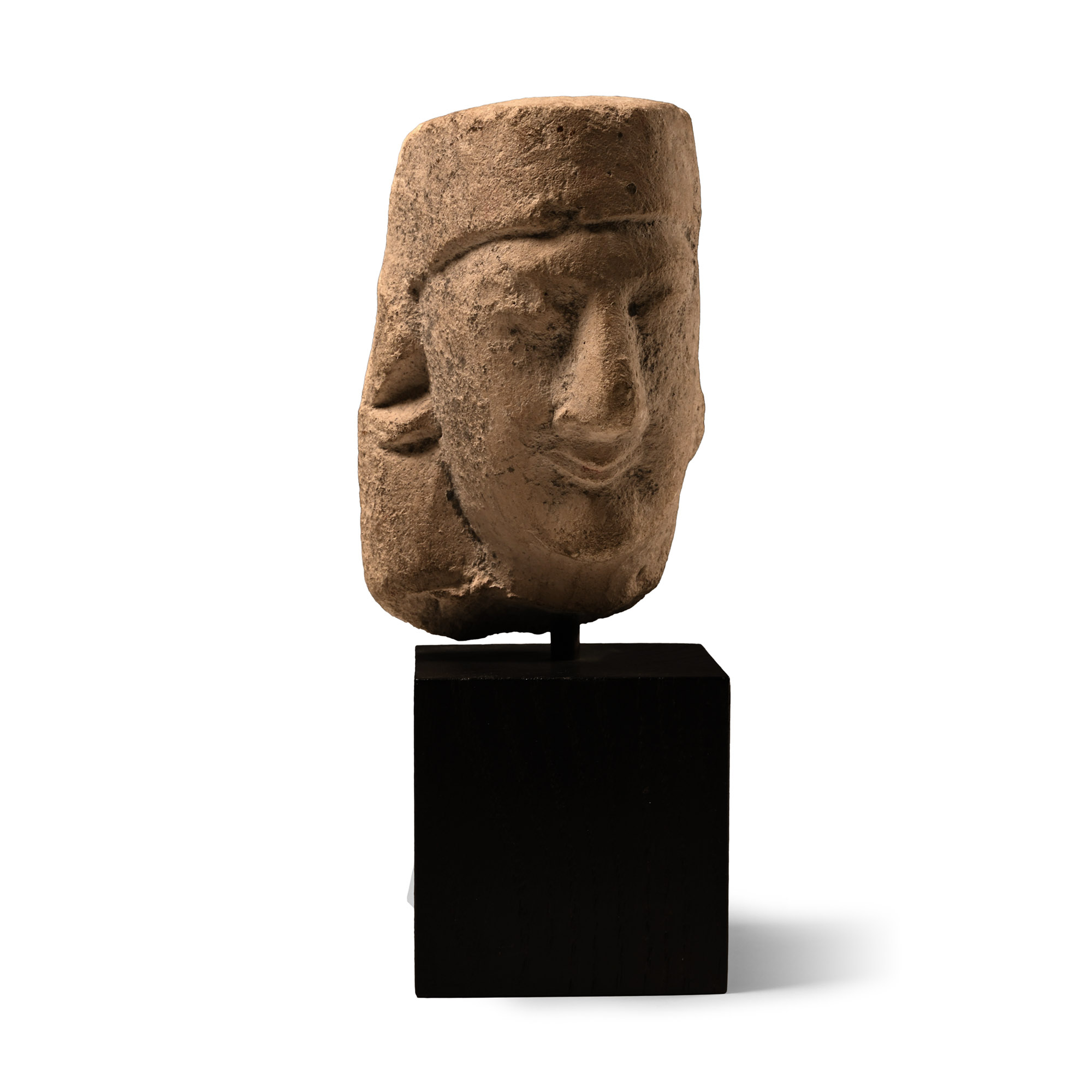 Archaic Cypriot Head of a Male Votary