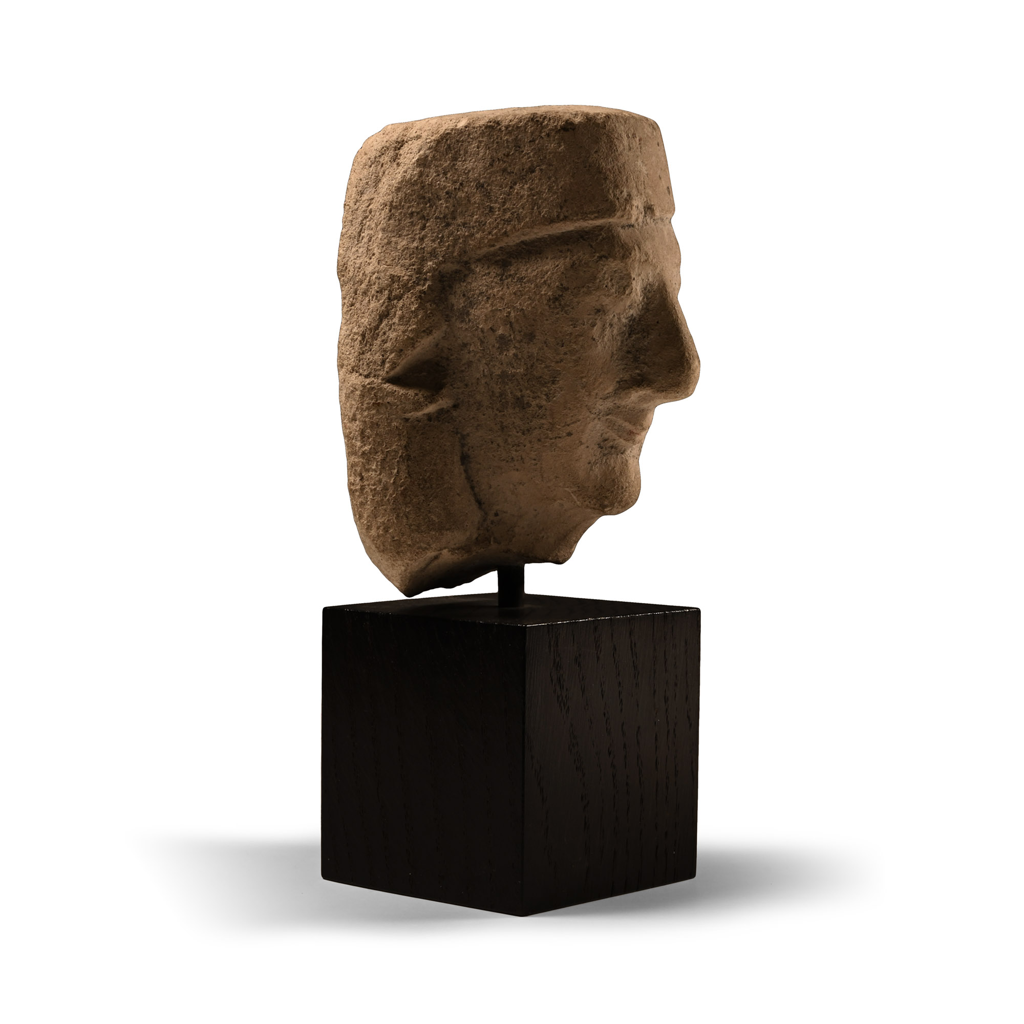 Archaic Cypriot Head of a Male Votary
