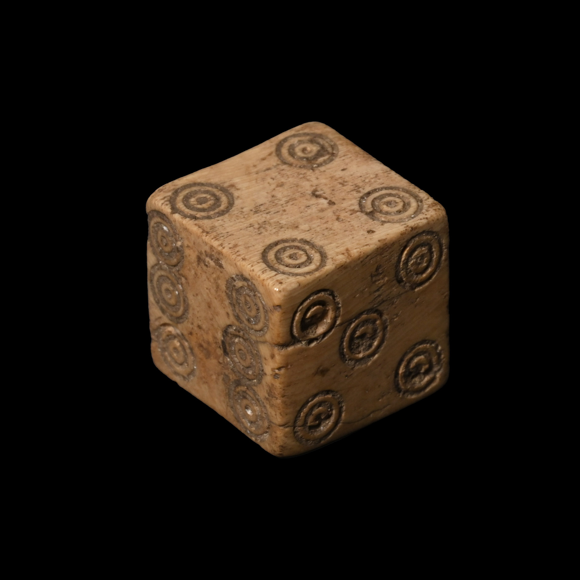 Late Roman Bone Dice Gaming Piece