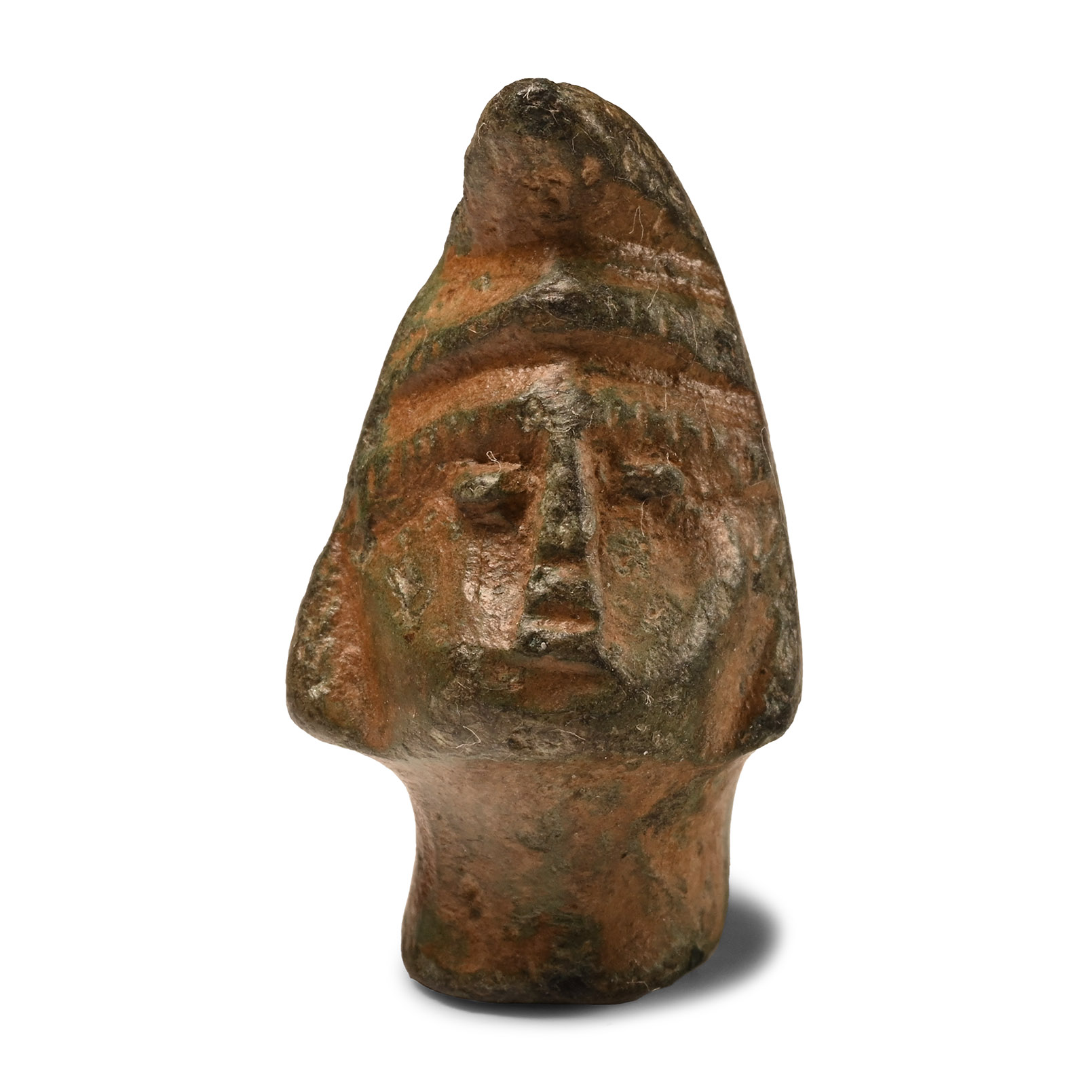 Roman Bronze Head of Mithras Weight