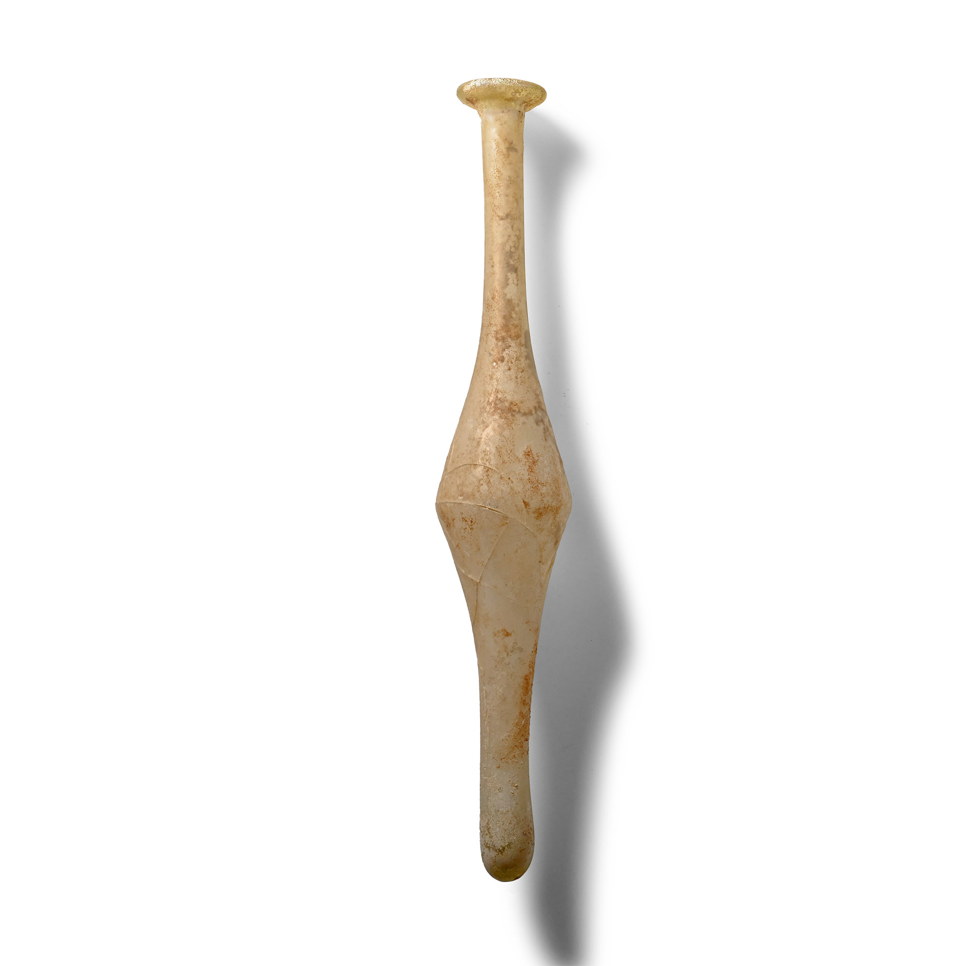 Large Roman Translucent Glass Flask