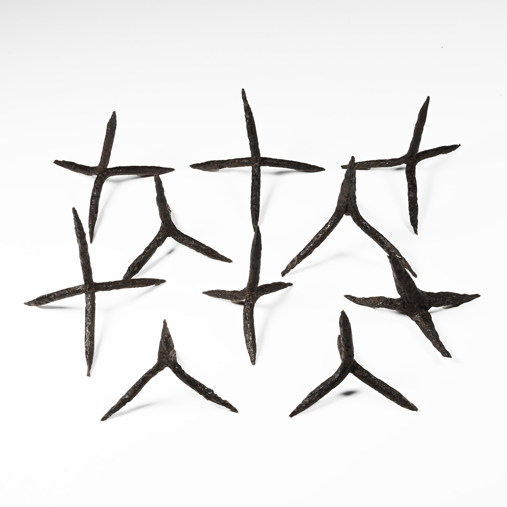 Medieval Iron Caltrop Anti-Cavalry Group