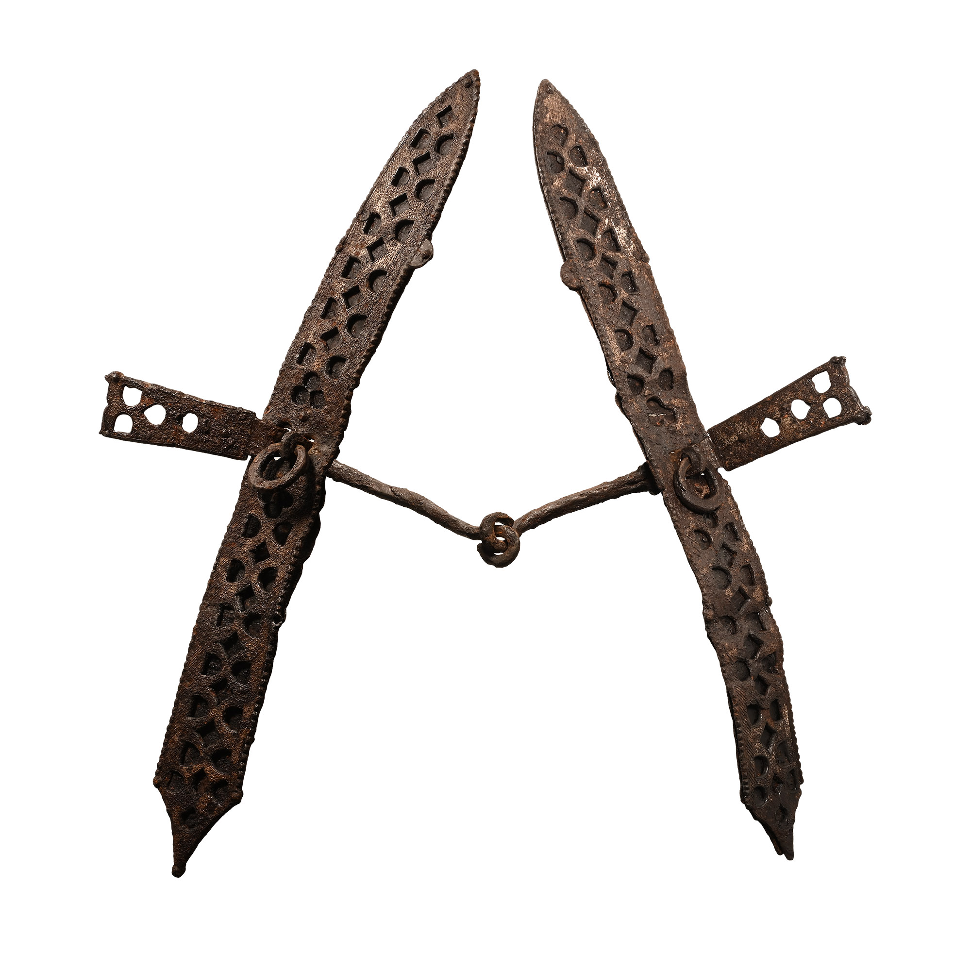 Large Medieval Eurasian Iron Knight's Military Horse Bit
