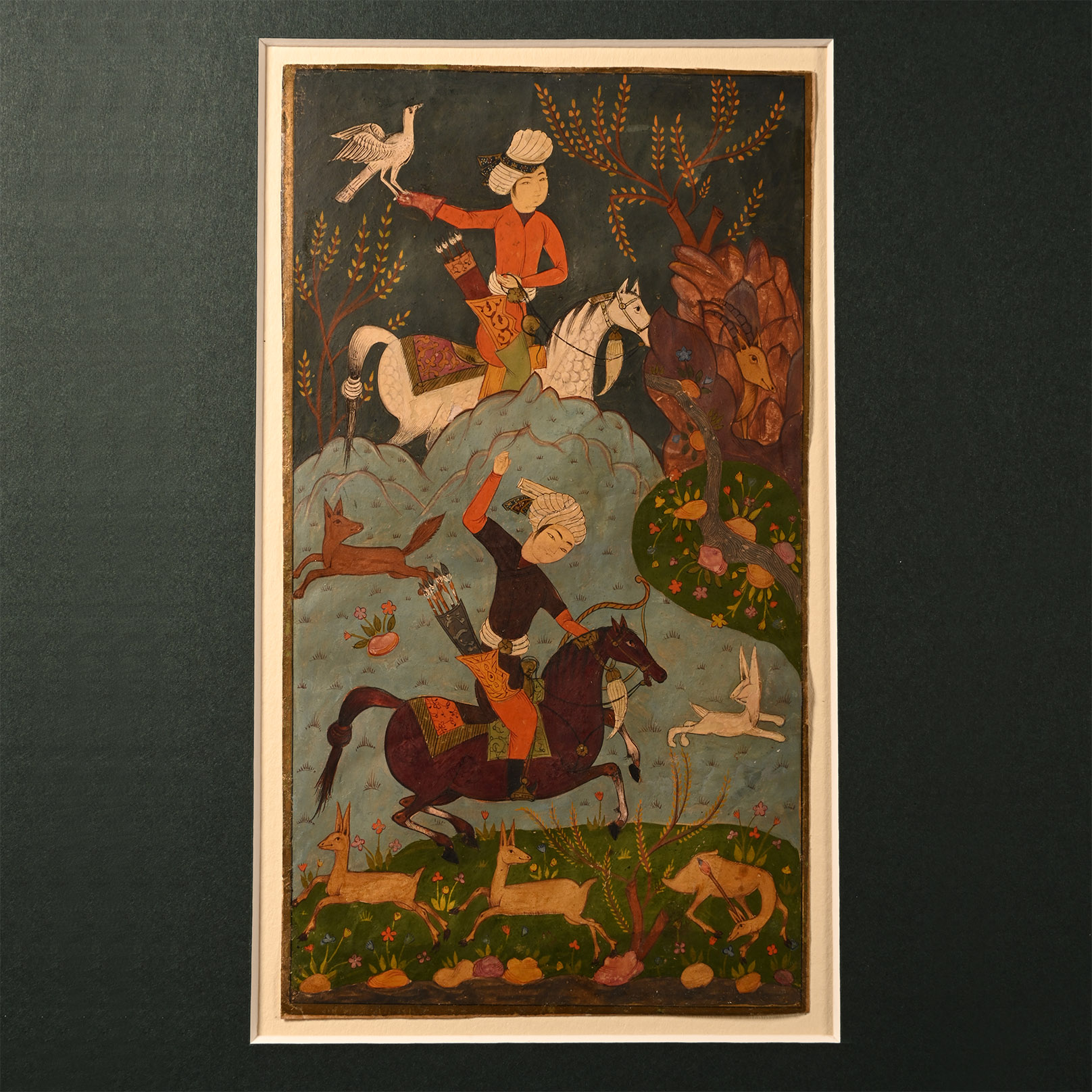 Mughal Hunting Scene Miniature