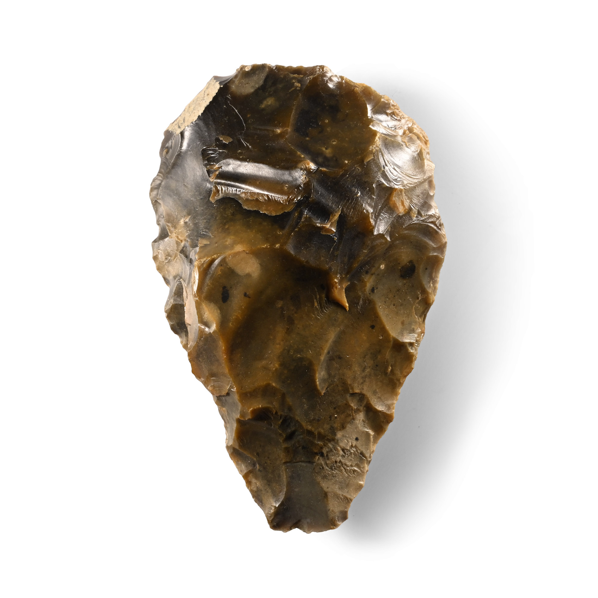Stone Age Knapped Flint Handaxe
