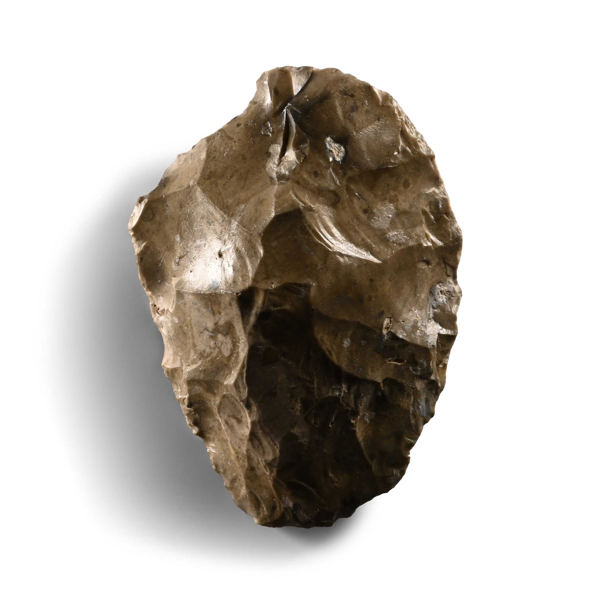 Stone Age Knapped Flint Handaxe