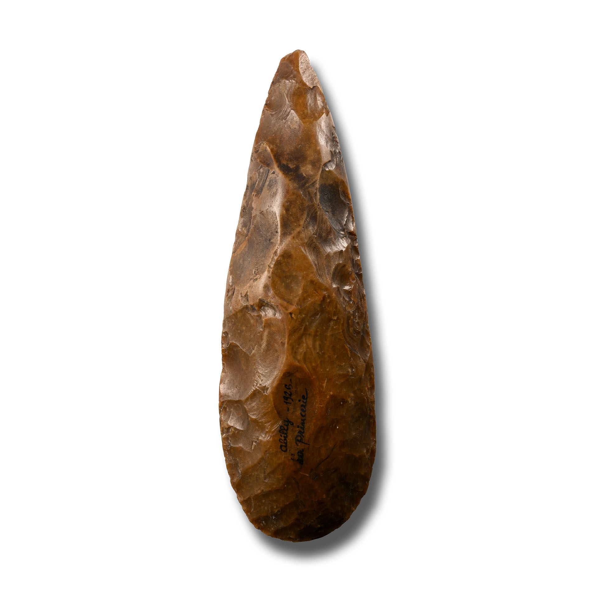 Large Stone Age Classic Knapped Flint Handaxe