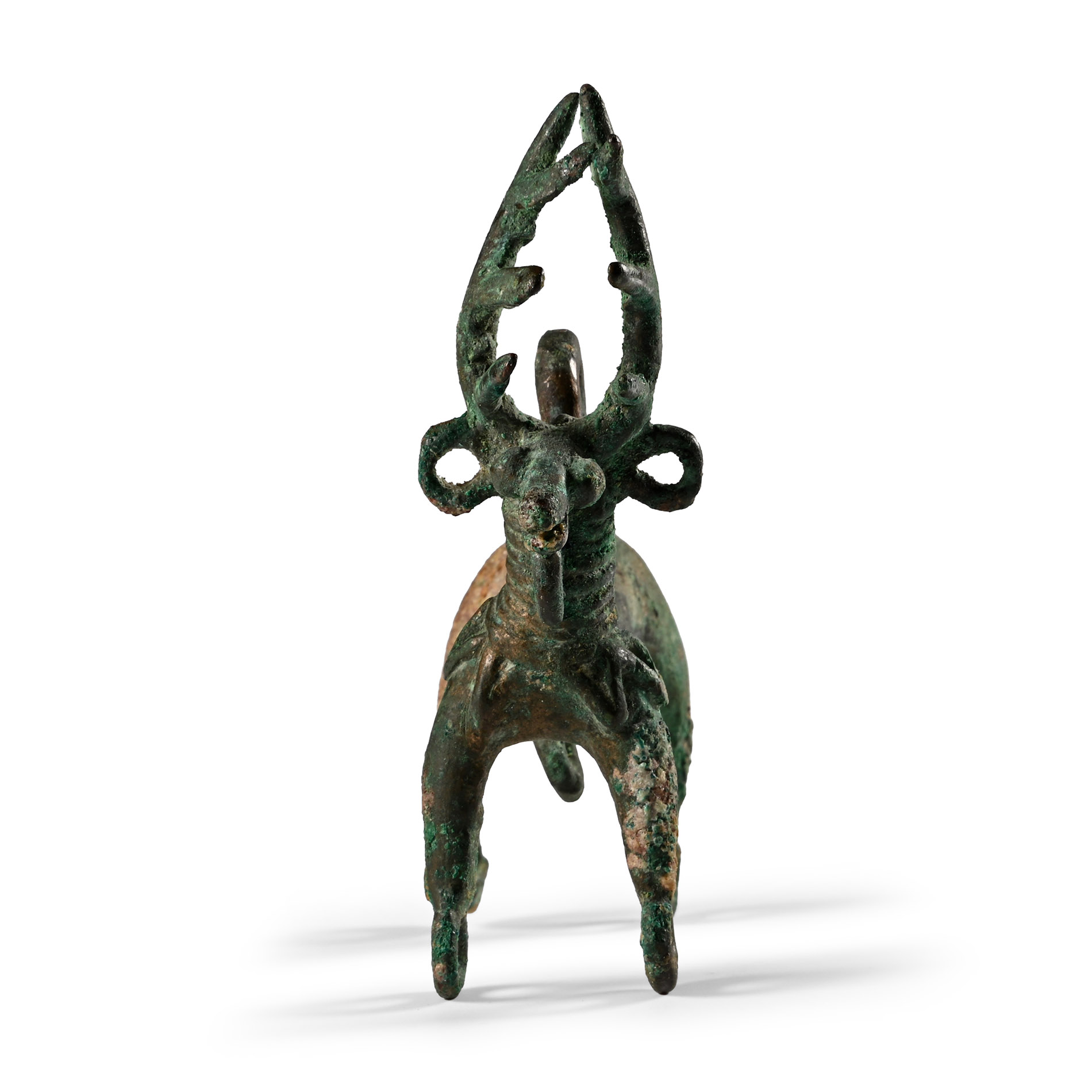 Caucasian Stag Figure with Attachment Loops
