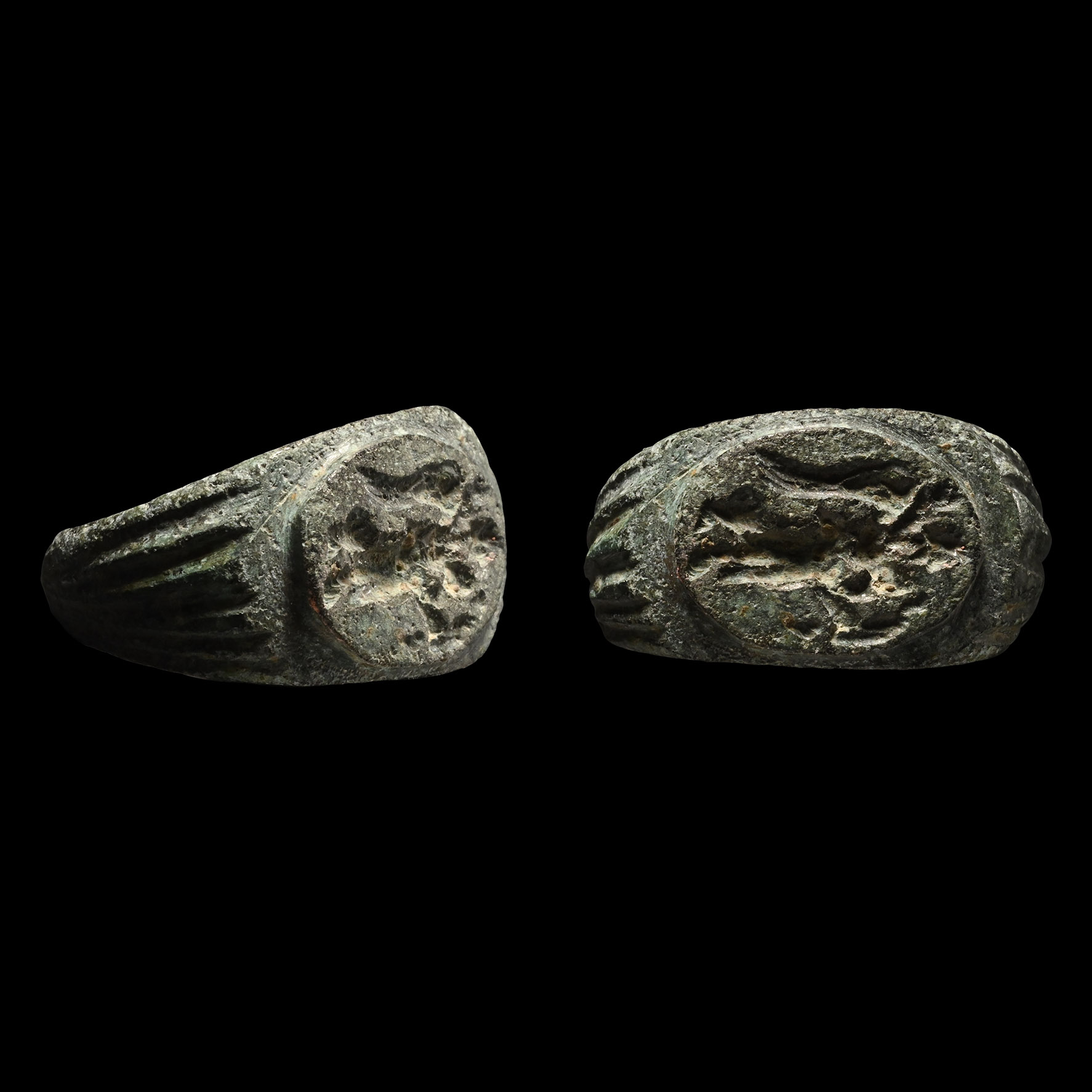 Roman Bronze Ring with Victory