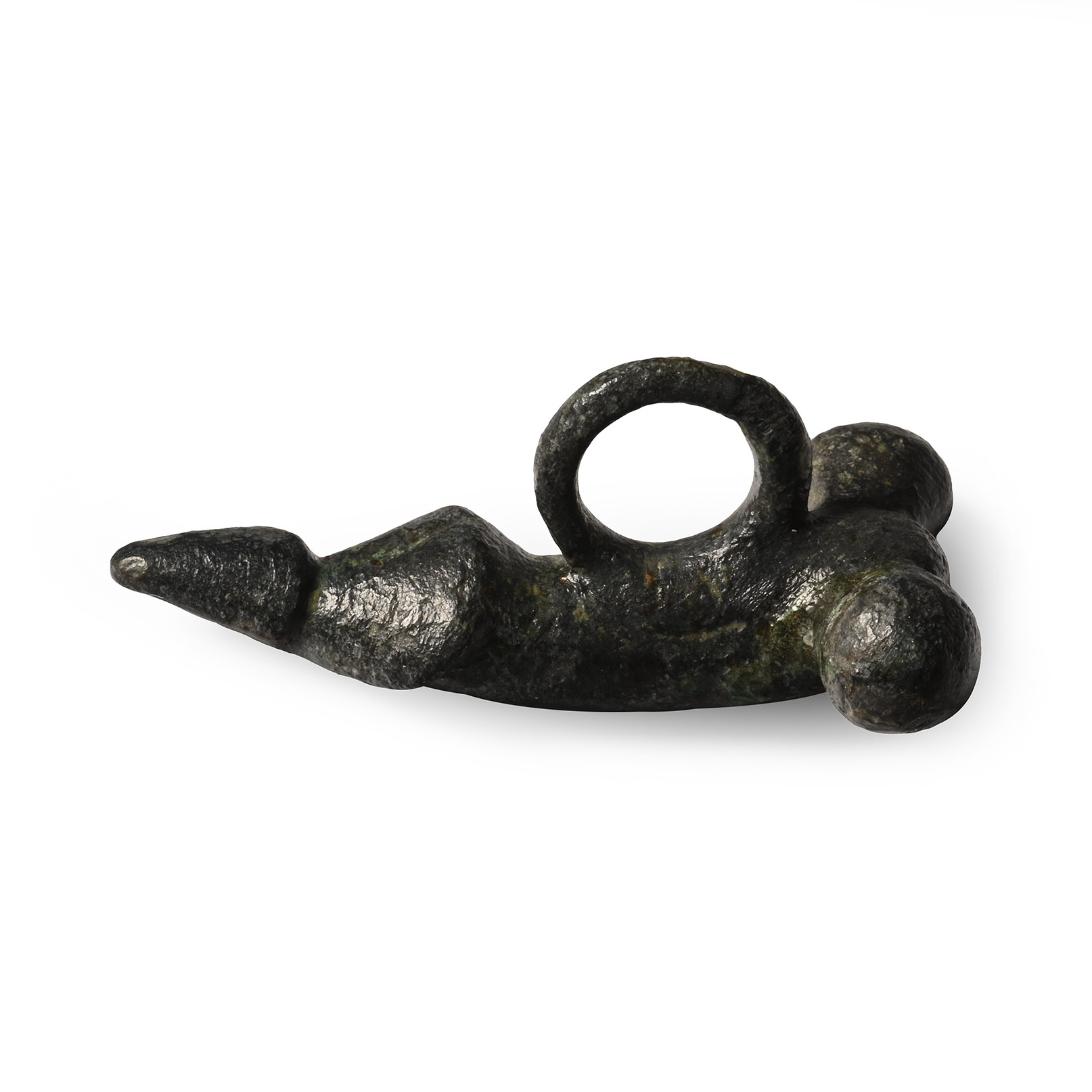Roman Bronze Phallic Pendant