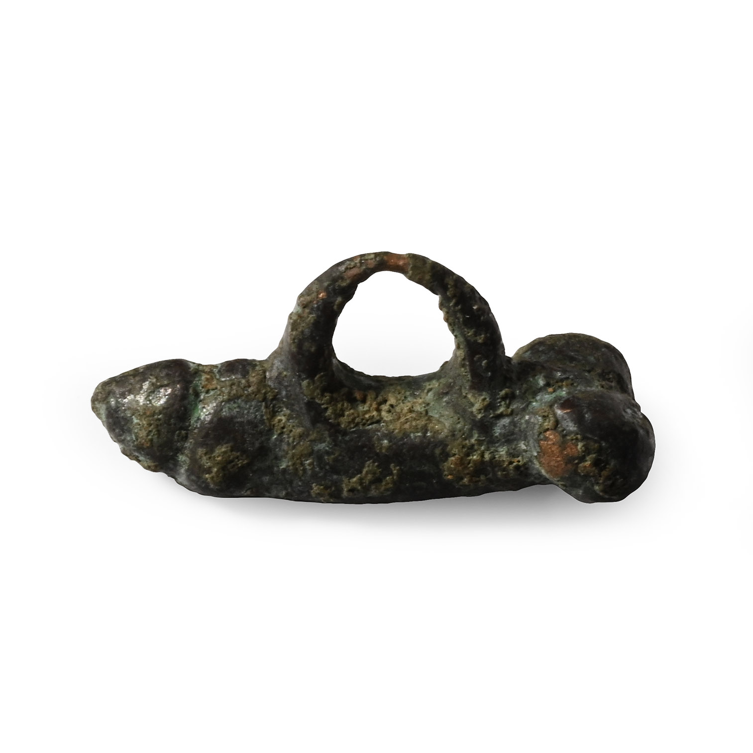 Roman Bronze Phallic Pendant