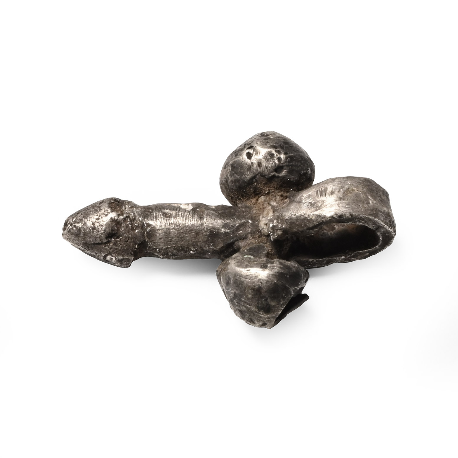 Roman Silver Phallic Pendant