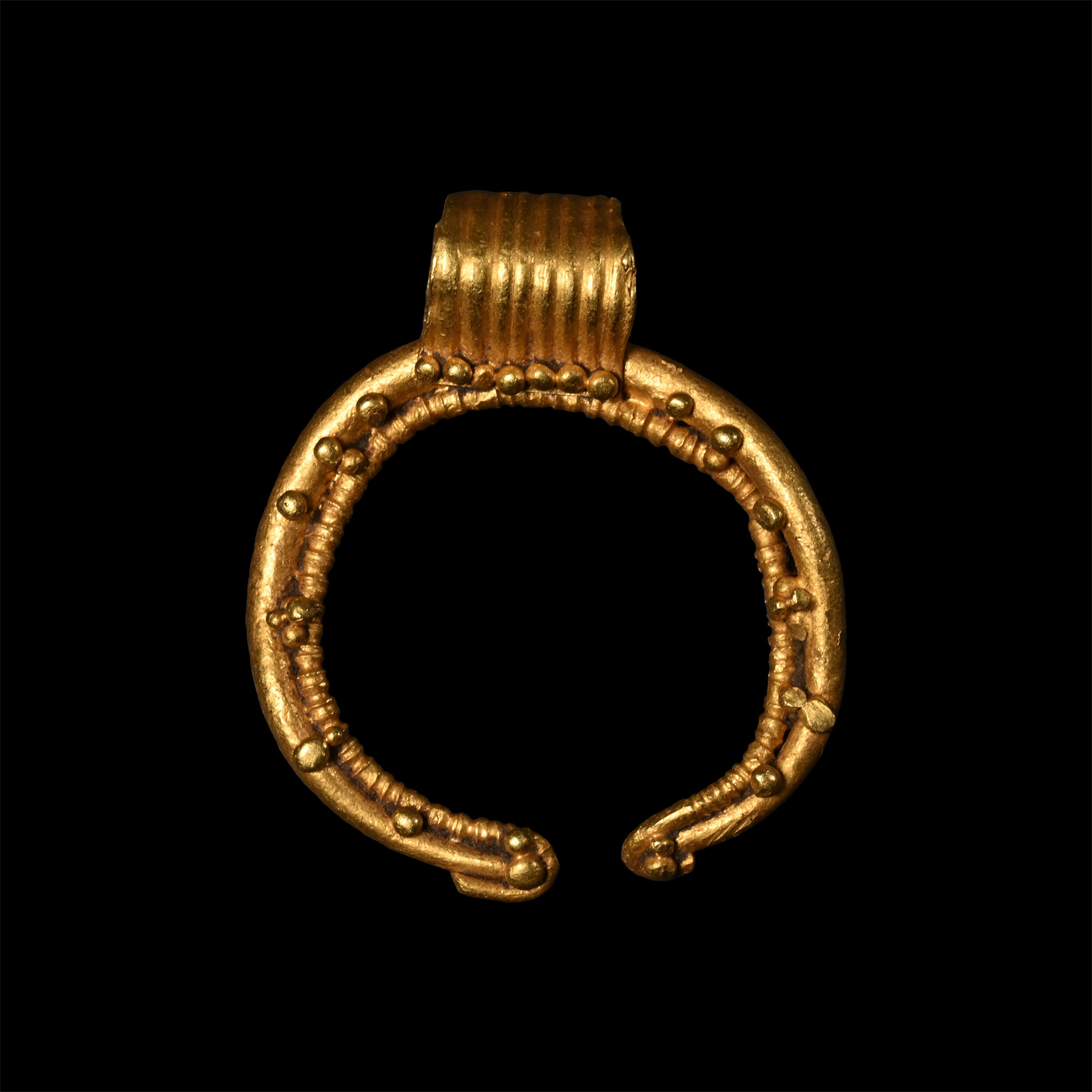 Roman Gold Luna Pendant