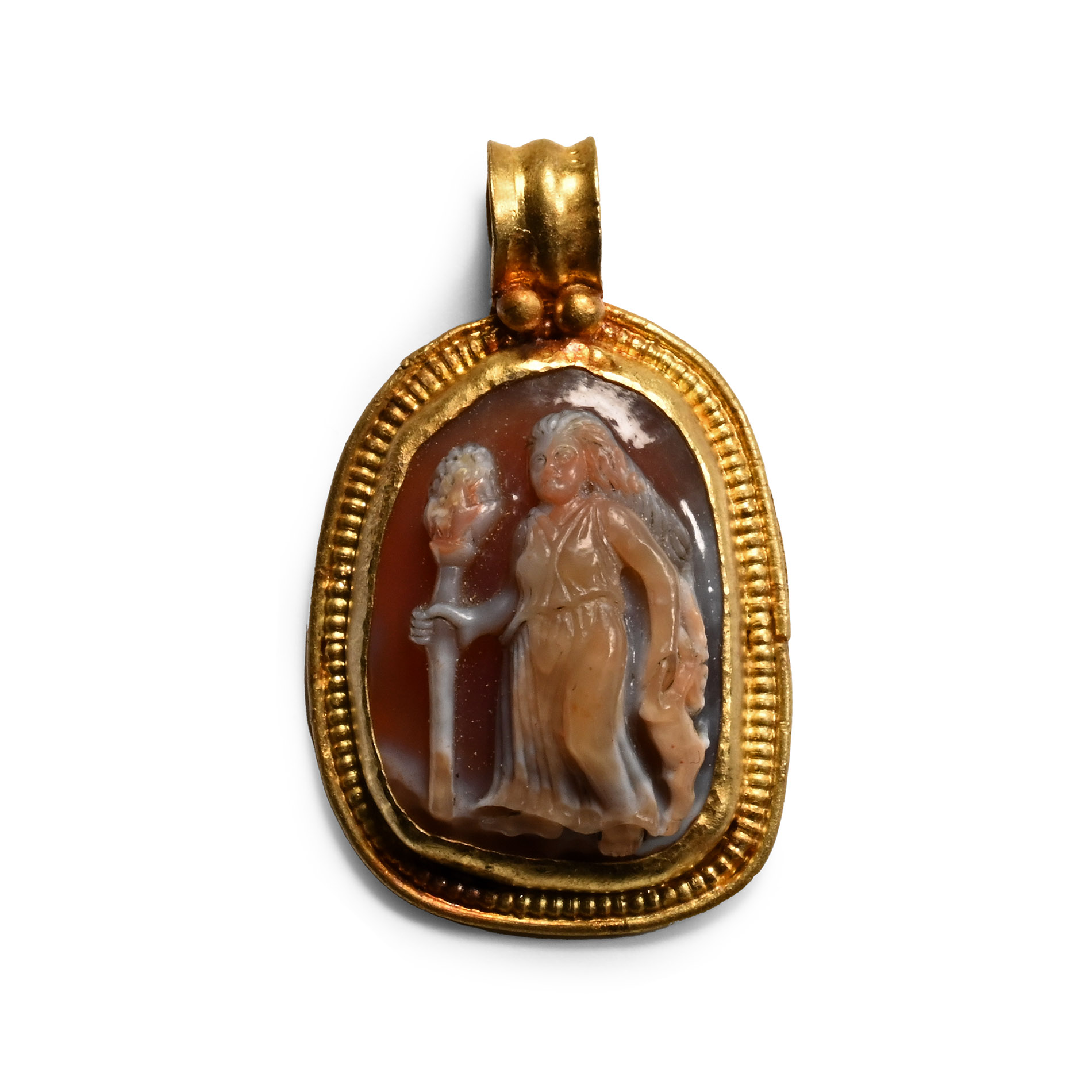 Gold Pendant with Hera Gemstone