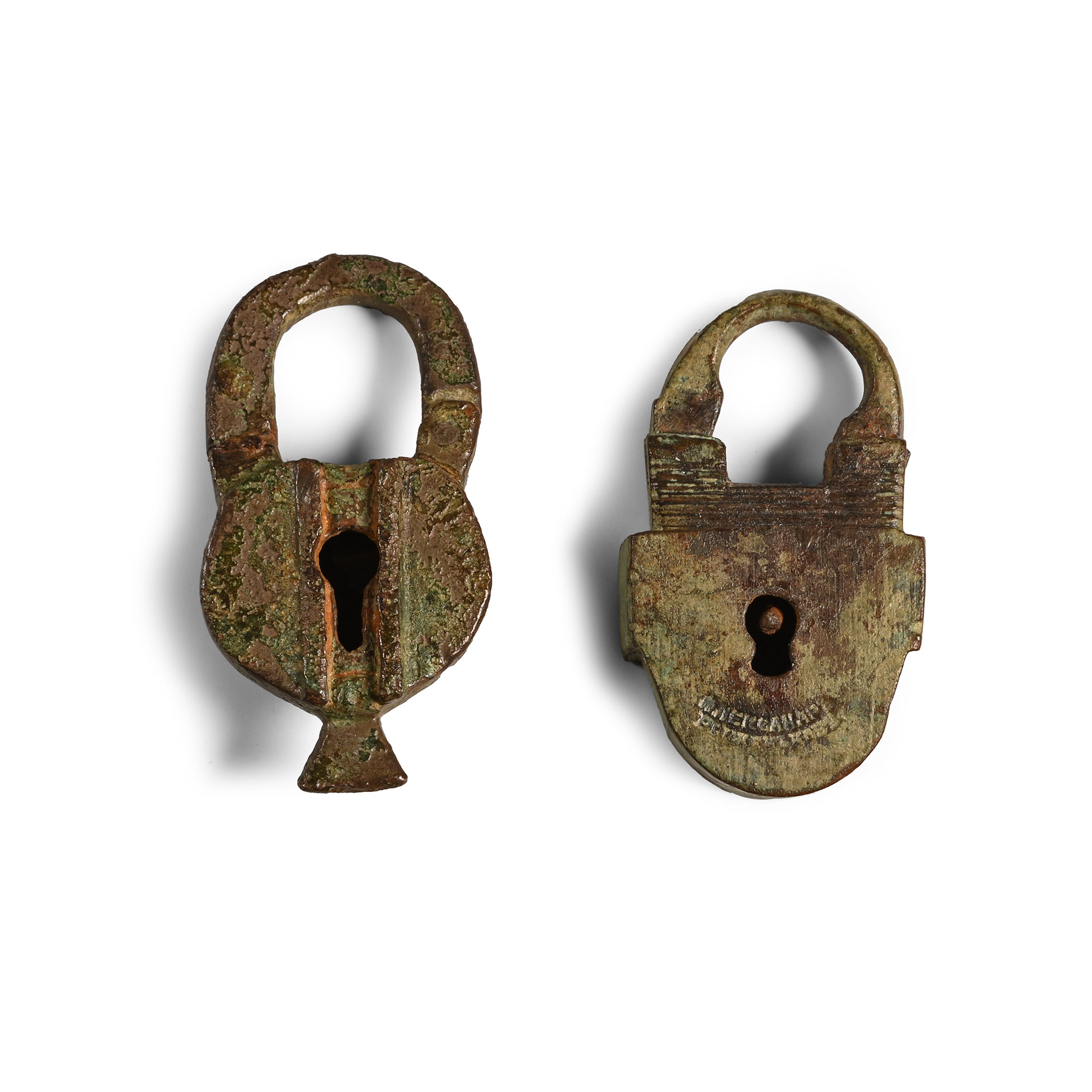 Medieval and Later Bronze Padlock Group