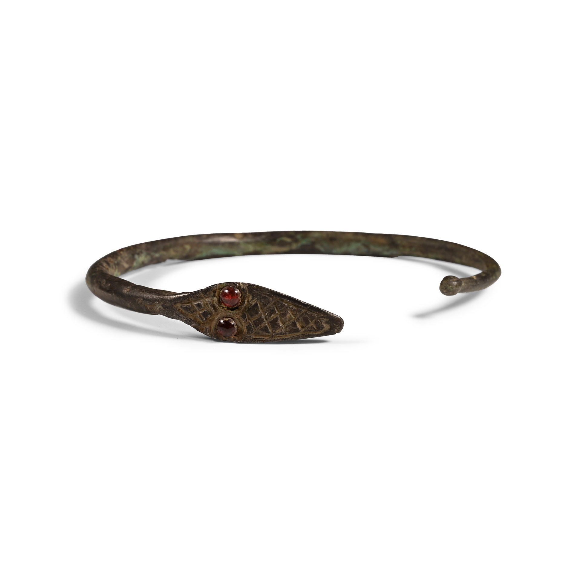 Migration Period Bronze Snake Bracelet