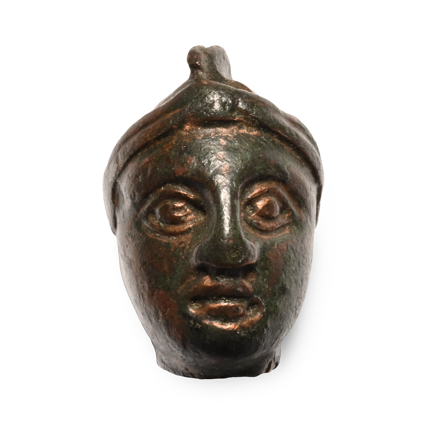 East Greek Bronze Helmetted Head