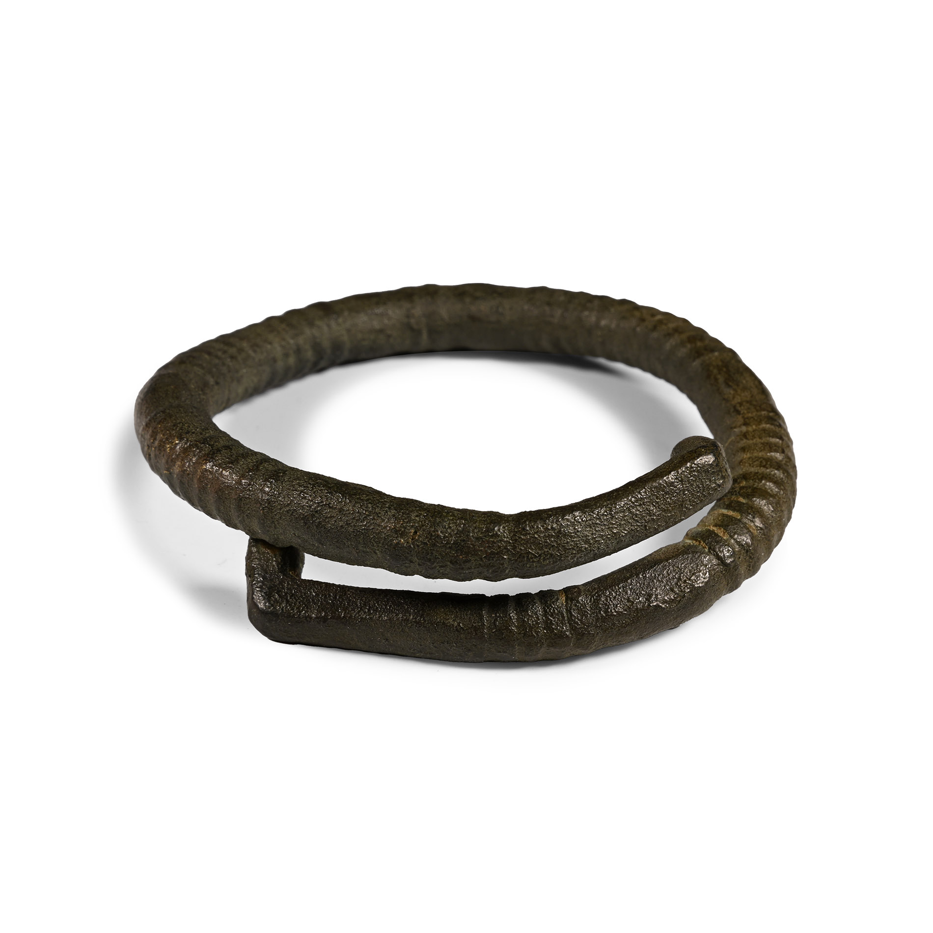 Heavy Bronze Age Ribbed Bracelet