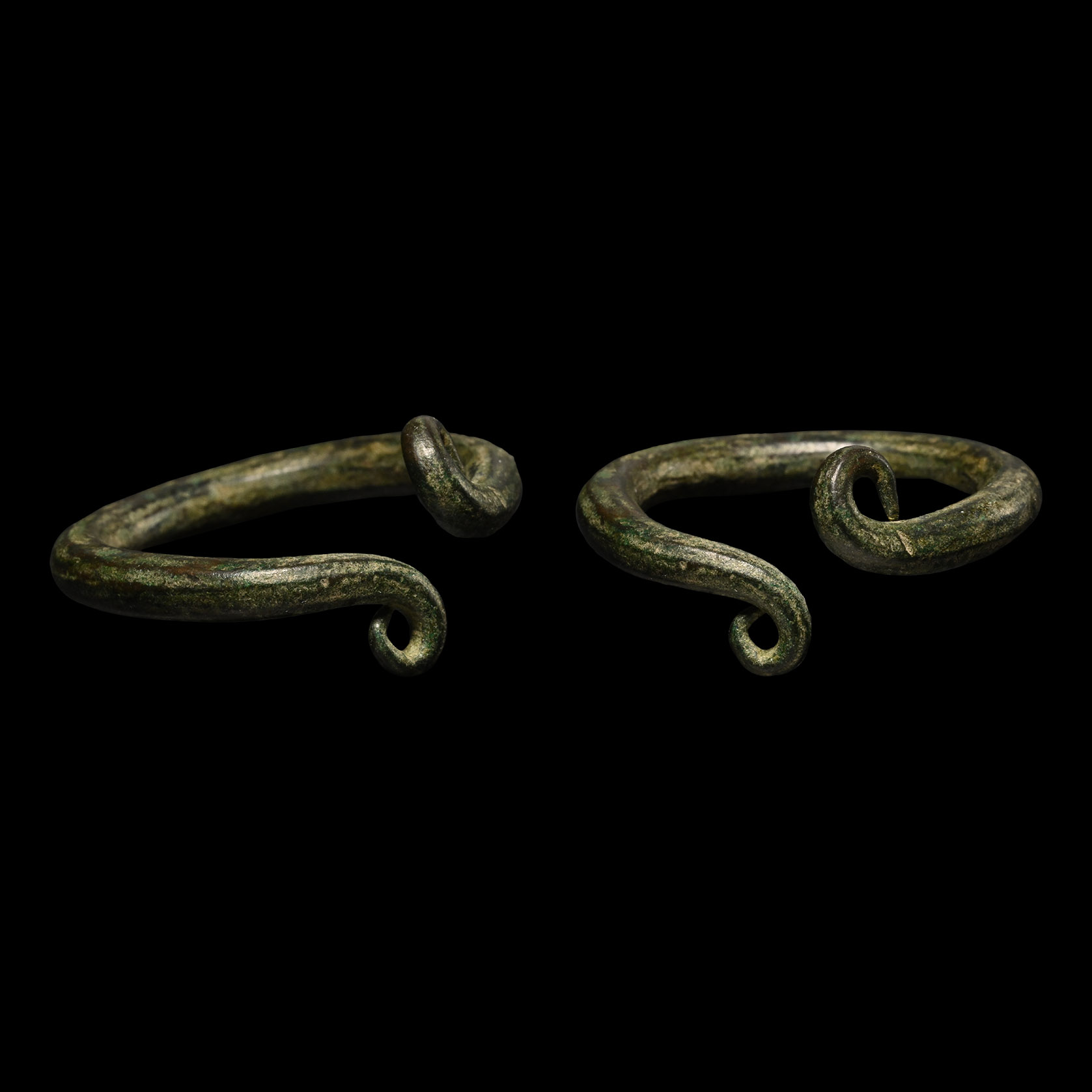 Bronze Age Ring with Scrolled Terminals