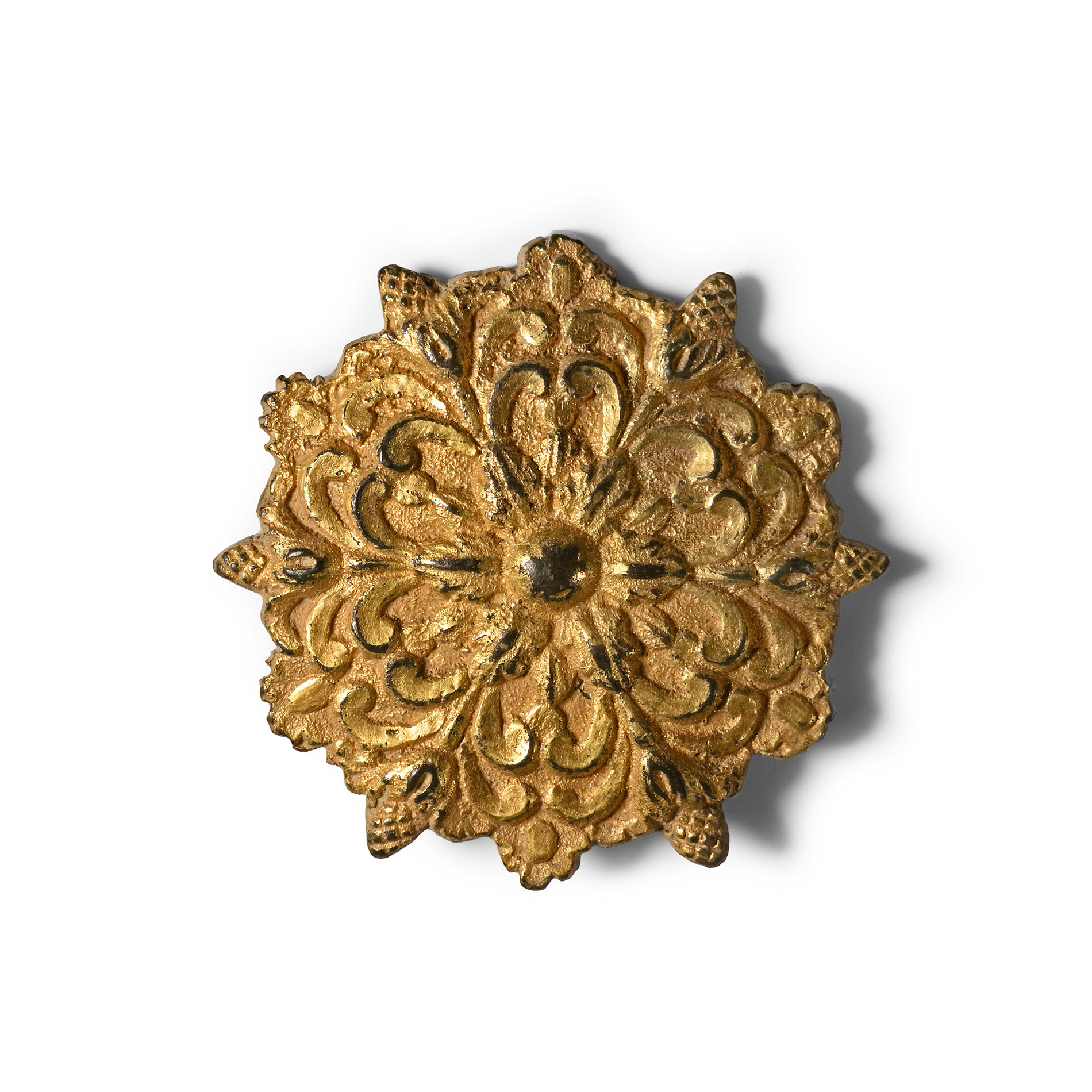 Tudor Period Gilt Bronze Mount with Acorns