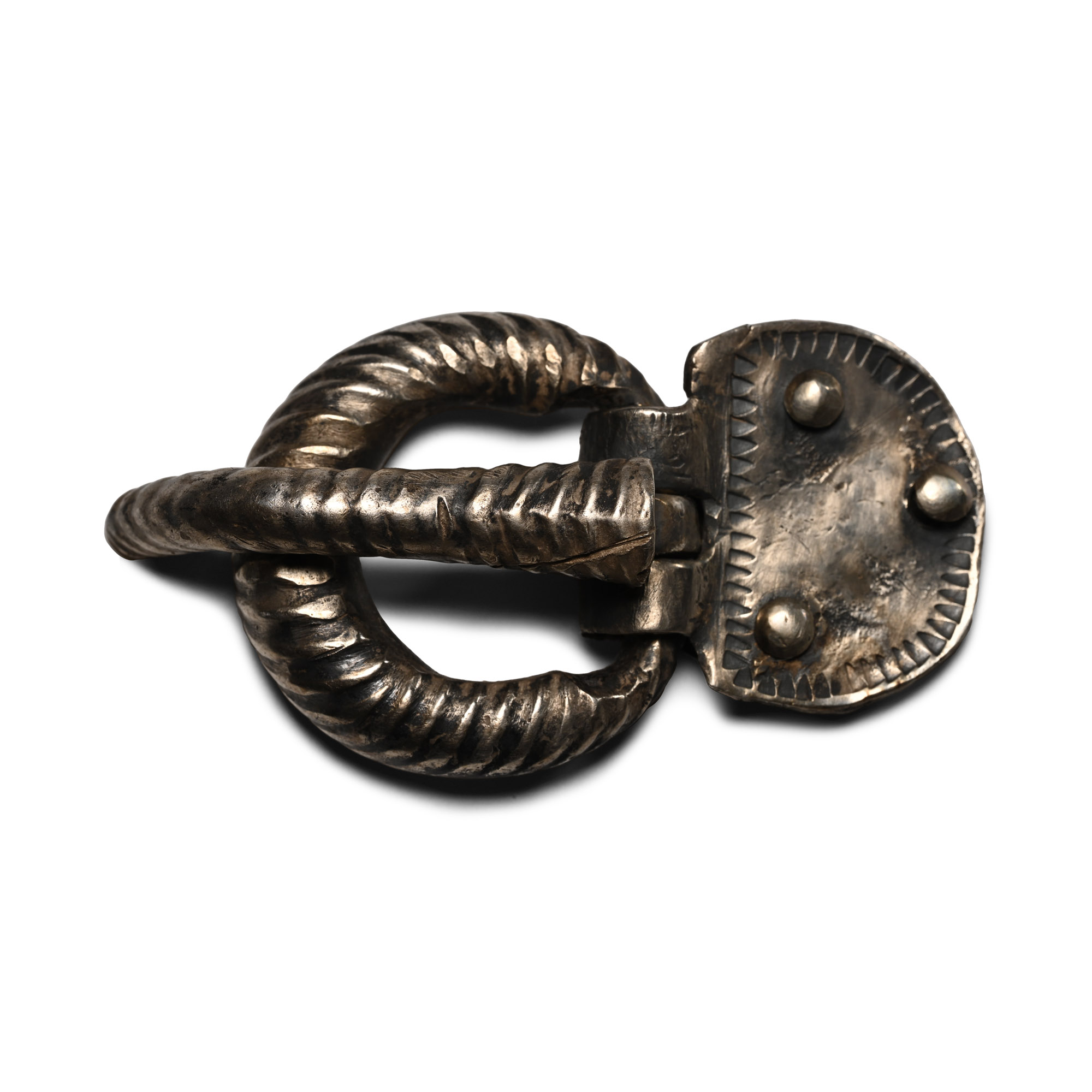 Germanic Silver Buckle with Plate