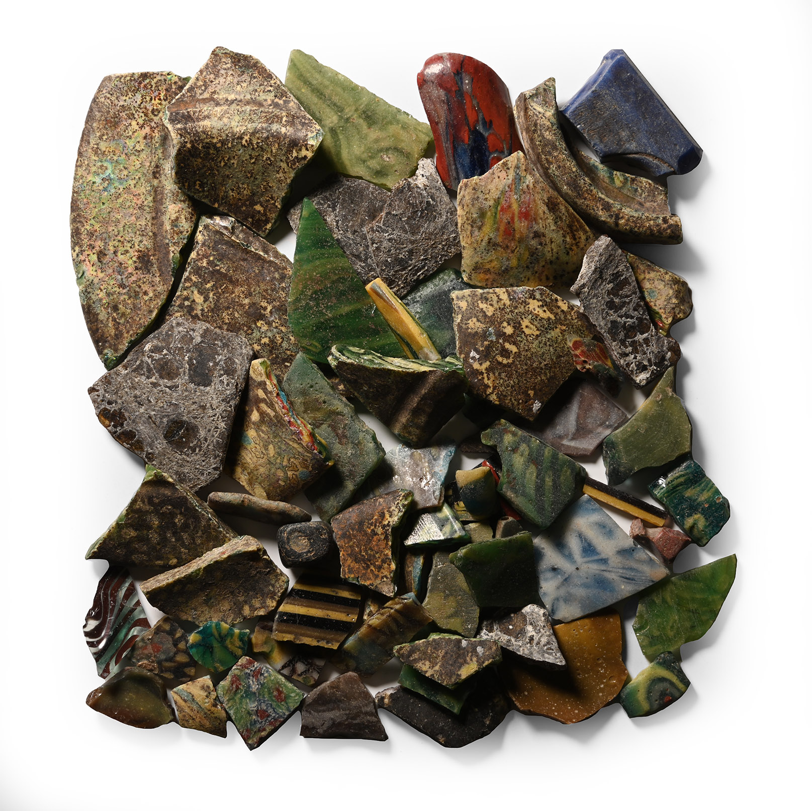 Roman Mosaic Glass Fragment Collection