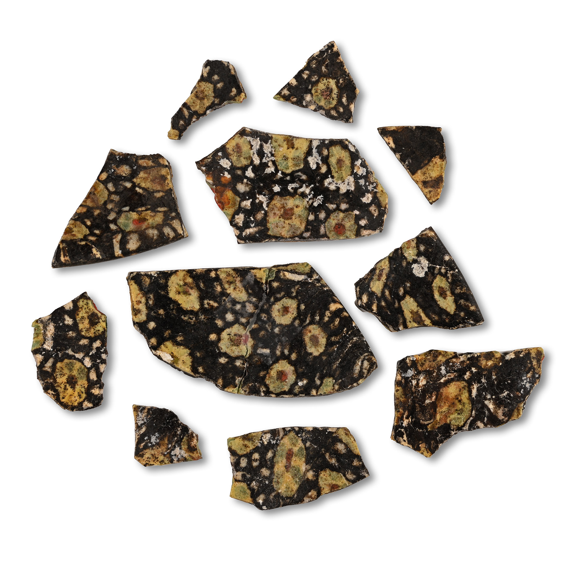 Roman Mosaic Glass Fragment Collection