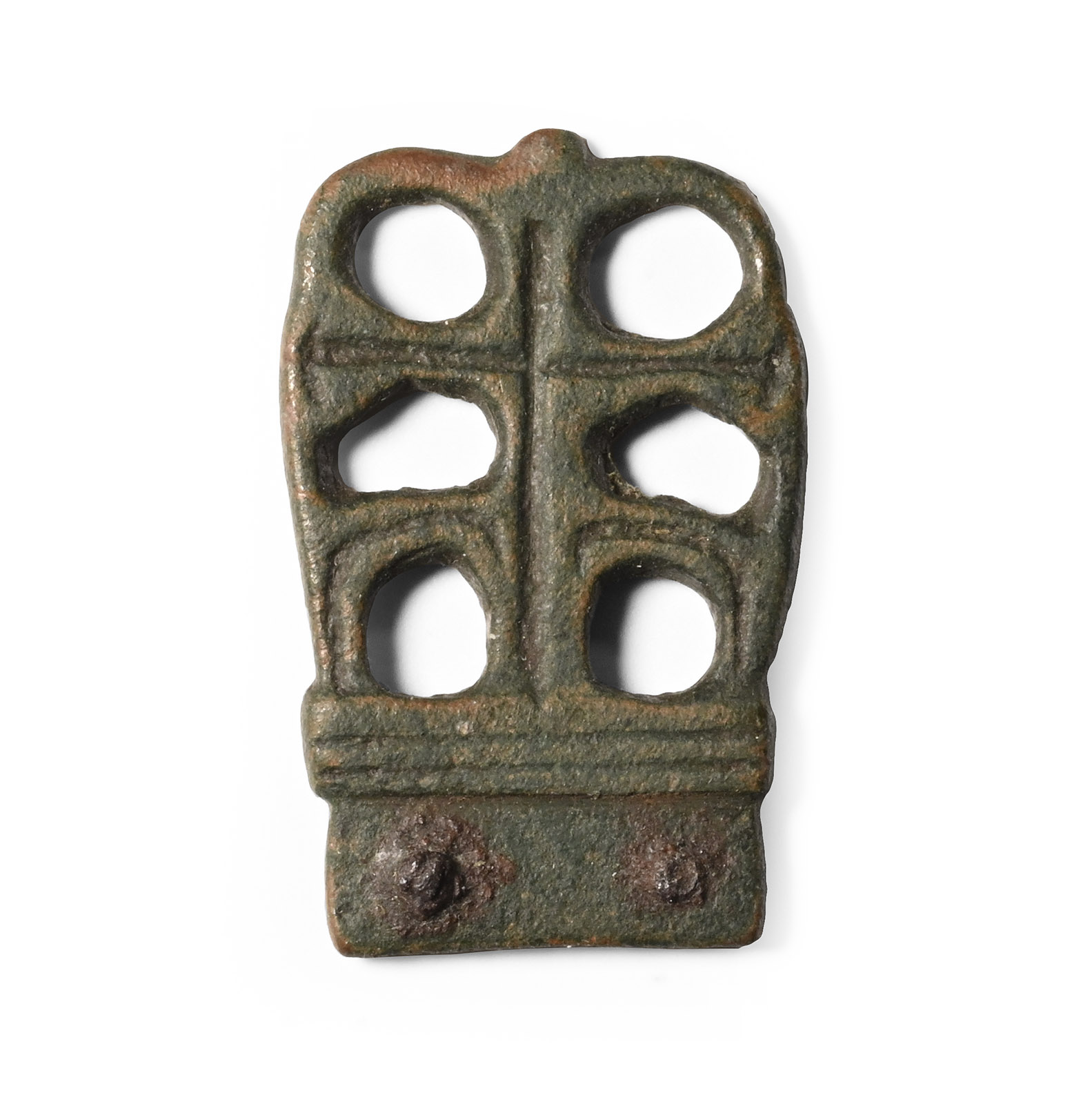 Anglo-Saxon Bronze Acanthus Leaf Strap End