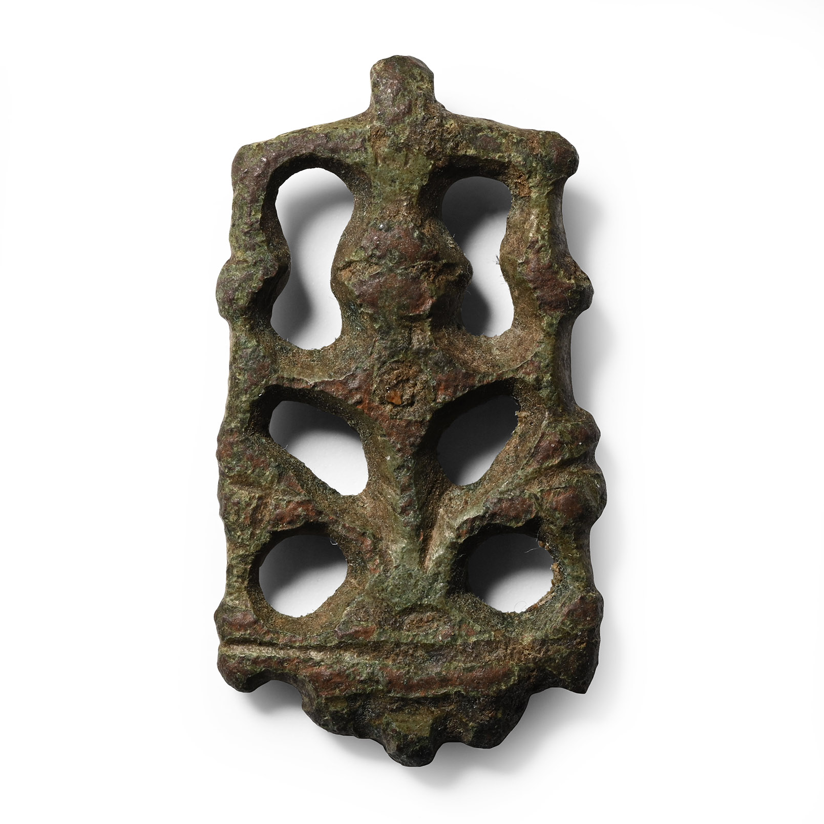 Anglo-Saxon Bronze Acanthus Leaf Strap End