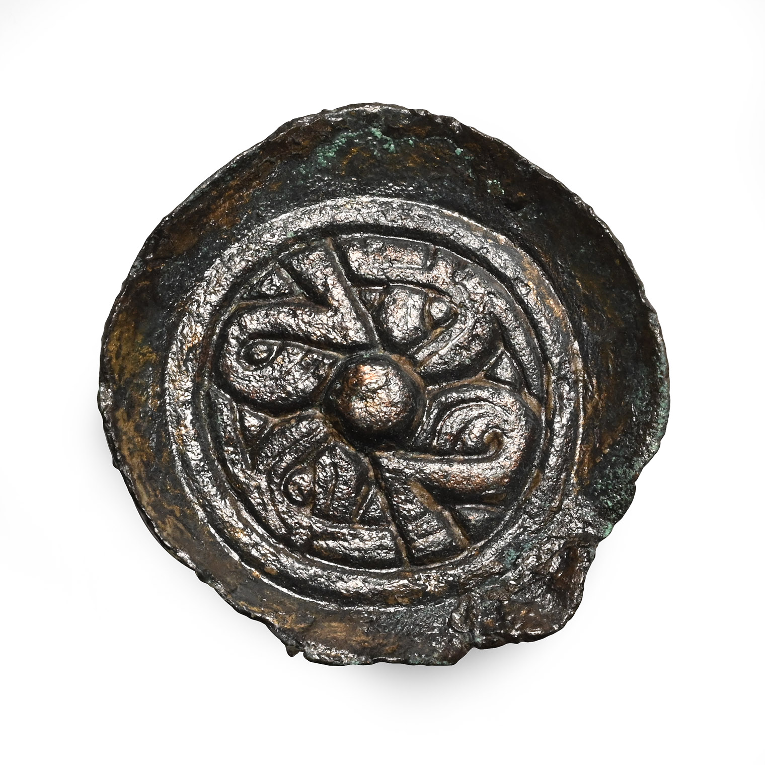 Anglo-Saxon Bronze Saucer Brooch