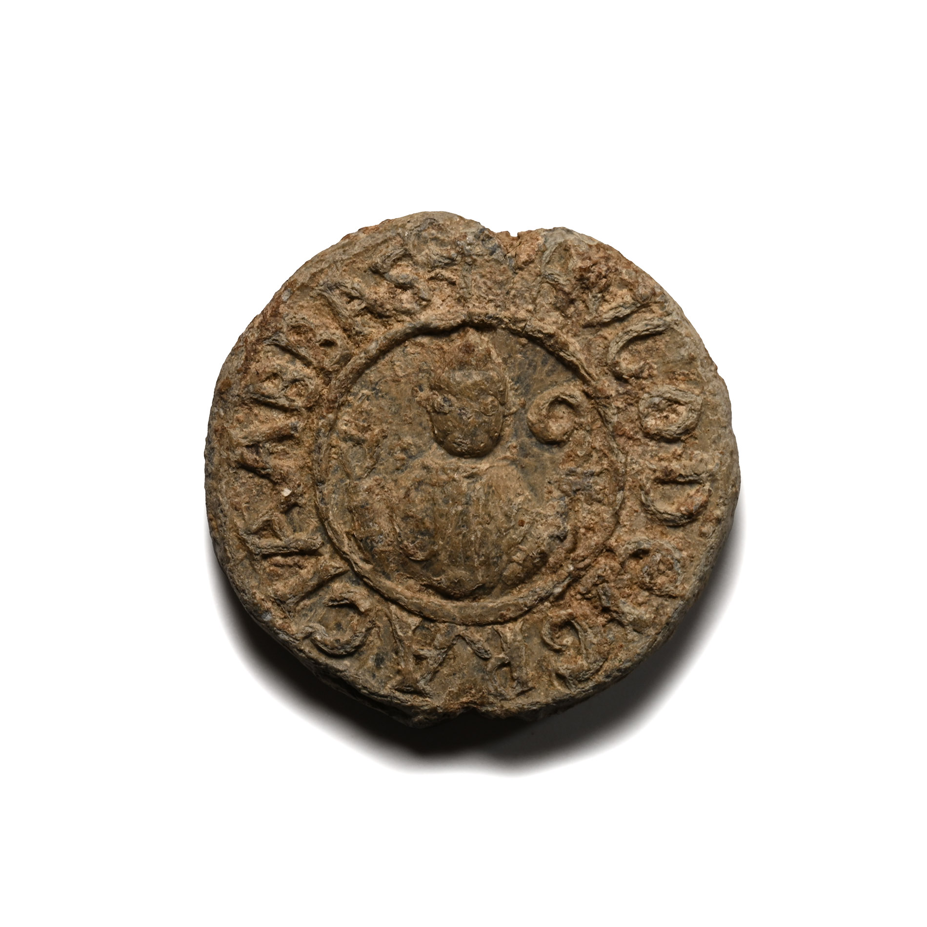 Medieval Lead Document Seal from Bury St. Edmunds
