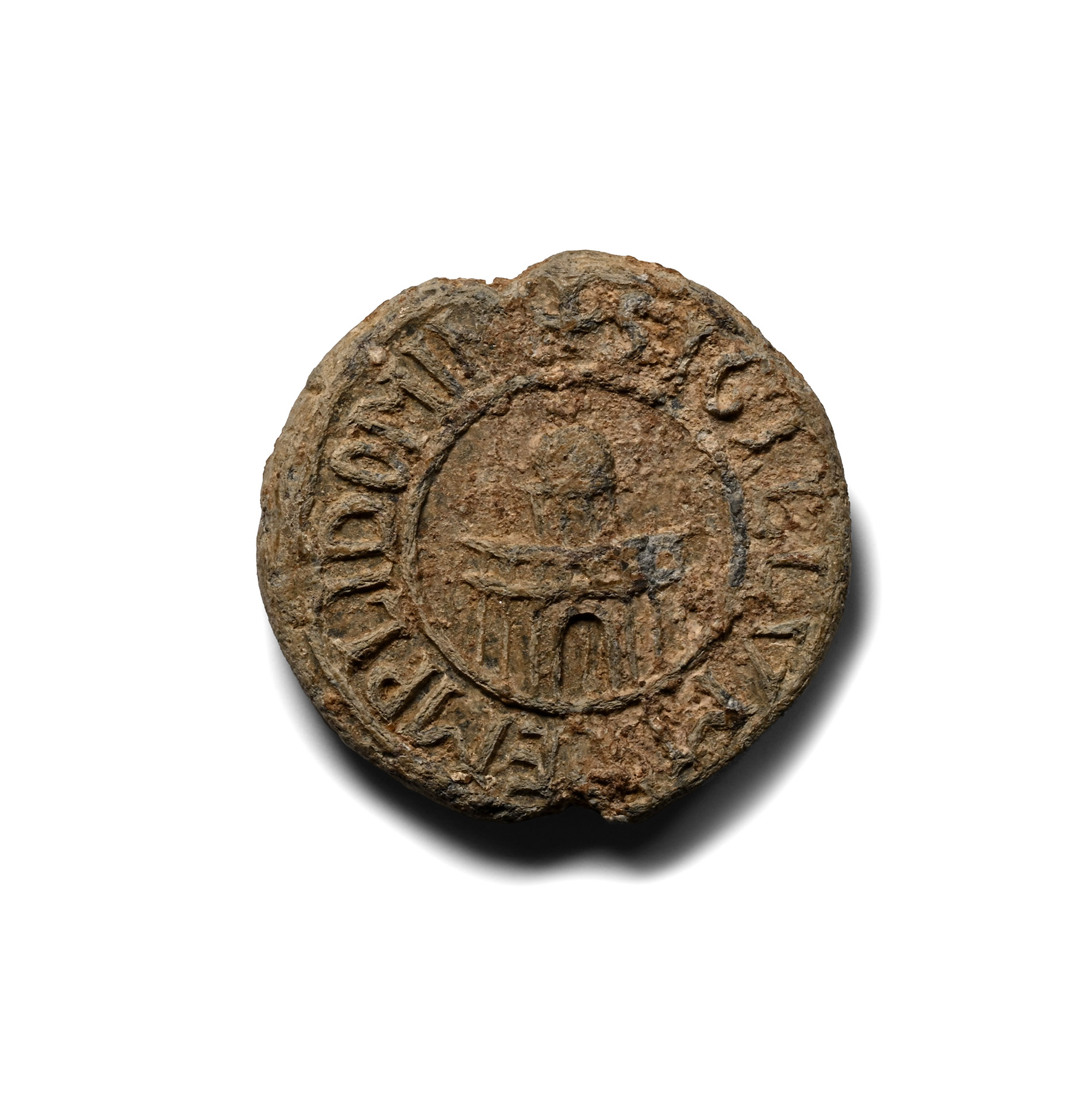 Medieval Lead Document Seal from Bury St. Edmunds