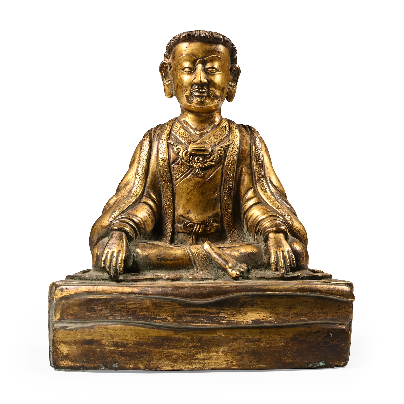Sino-Tibetan Gilt Bronze Bodhisattva Statue