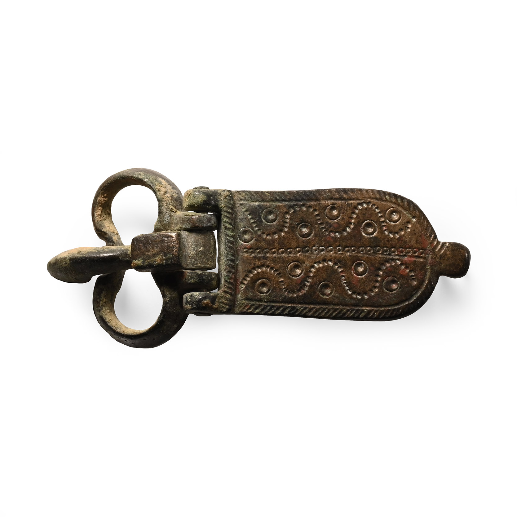 Medieval Crusader Bronze Buckle and Plate