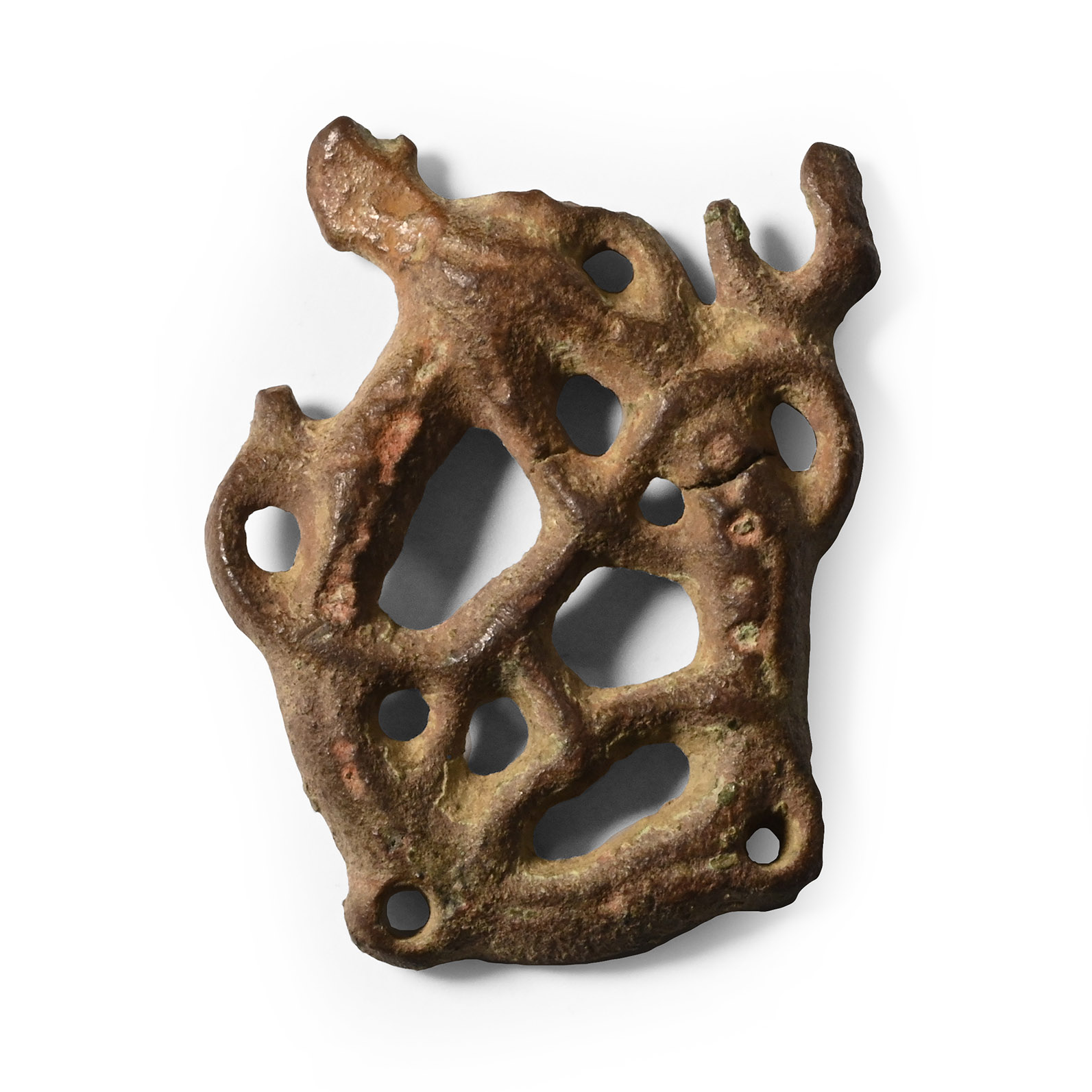 Anglo-Scandinavian Viking Bronze Urnes Mount