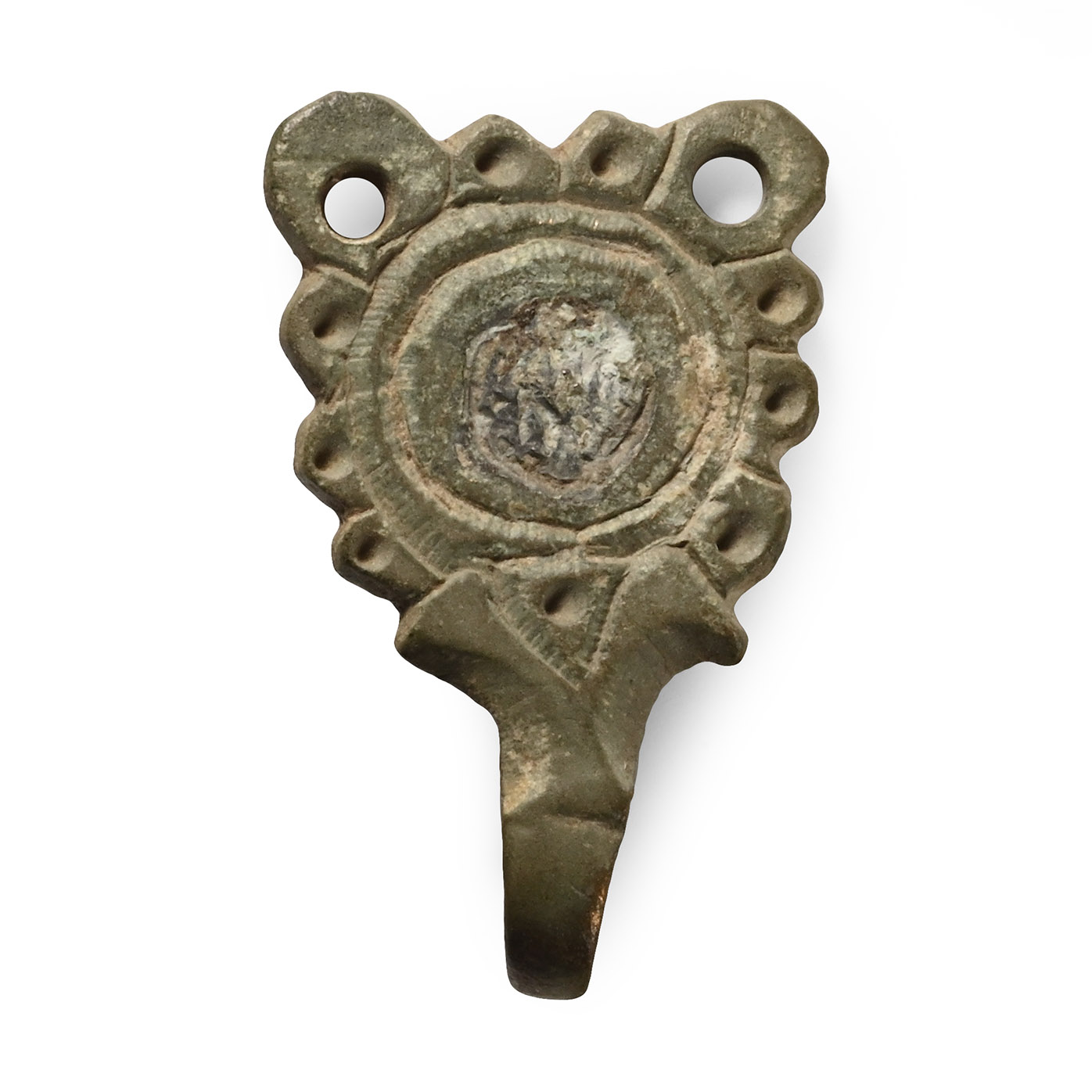 Anglo-Saxon Bronze Hook Fastener